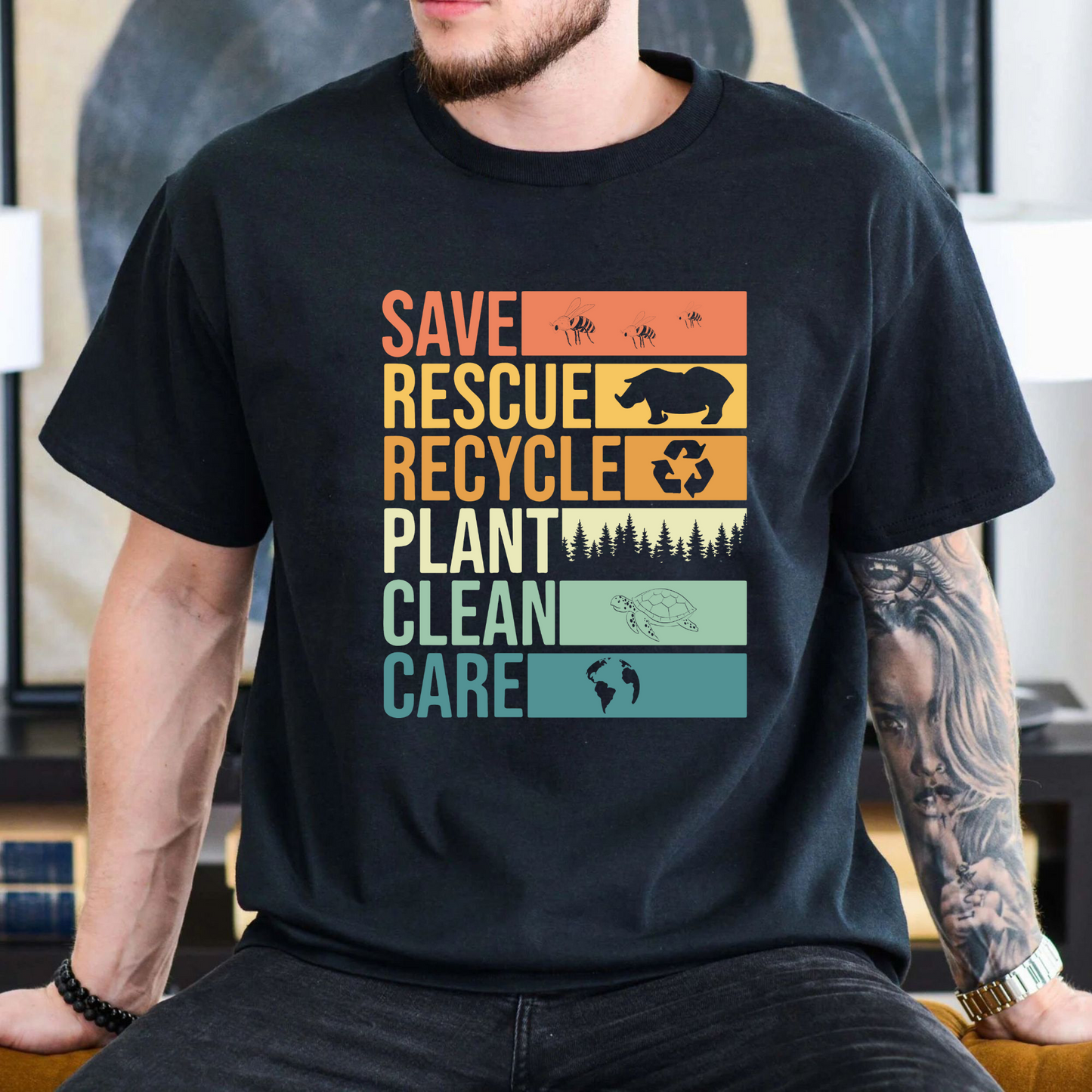 Rette den Planeten Shirt - Geschenk für Umweltaktivisten zum Tag der Erde