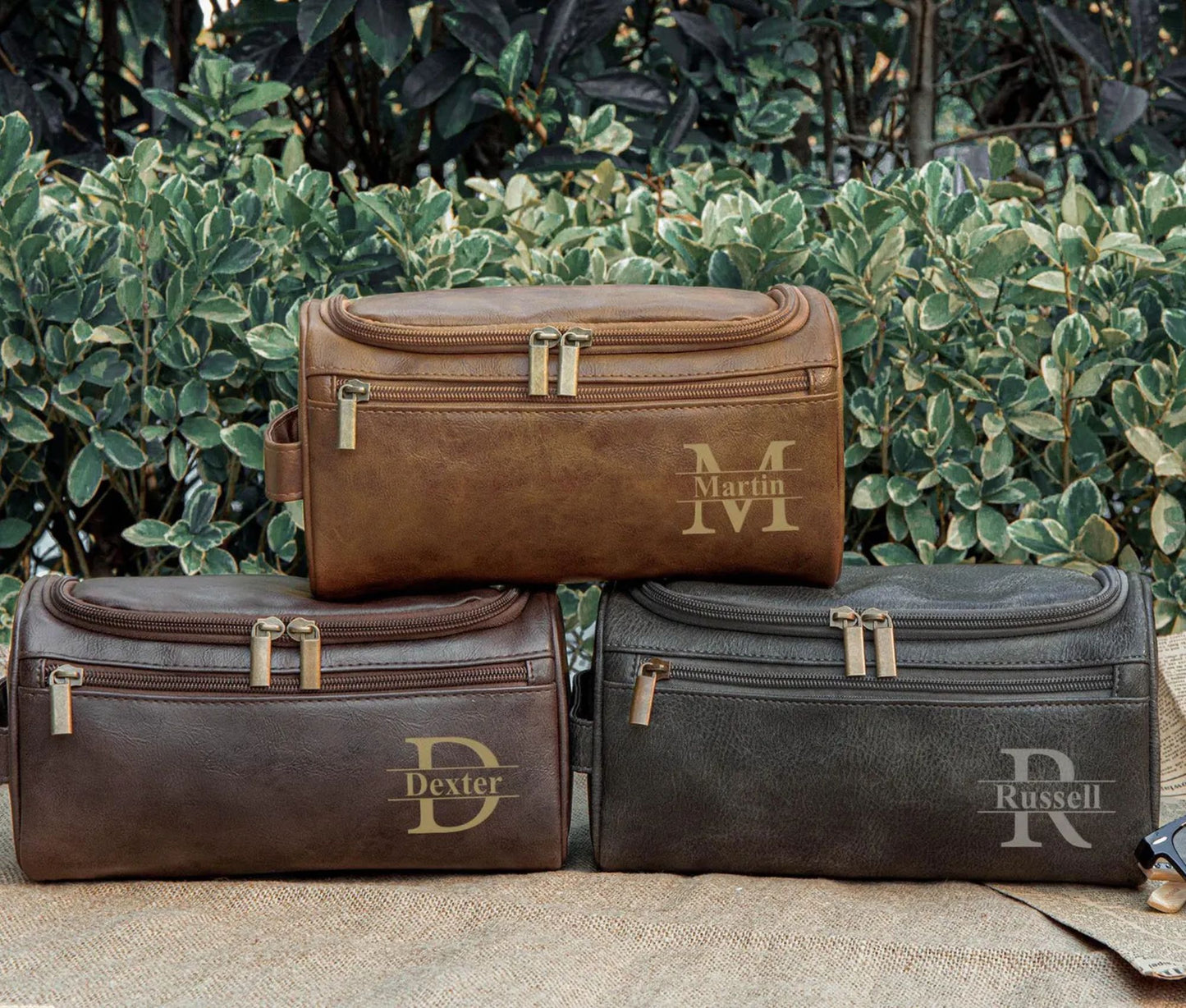Personalisierte Kulturtasche für Herren, Jahrestagsgeschenk für ihn