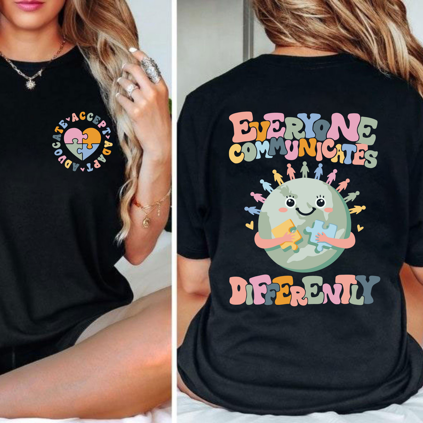 Embrace Diversity - Support Autism Awareness Message Apparel