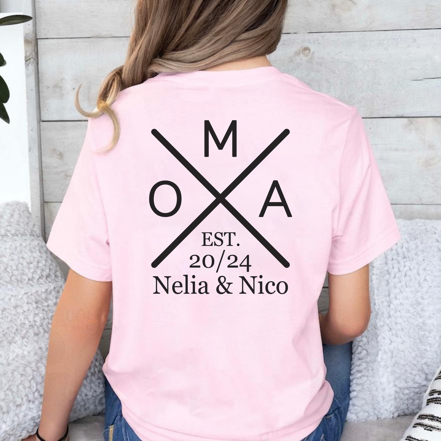 Oma's Legacy of Love - Celebrated with Grandchildren’s Names and Special Years