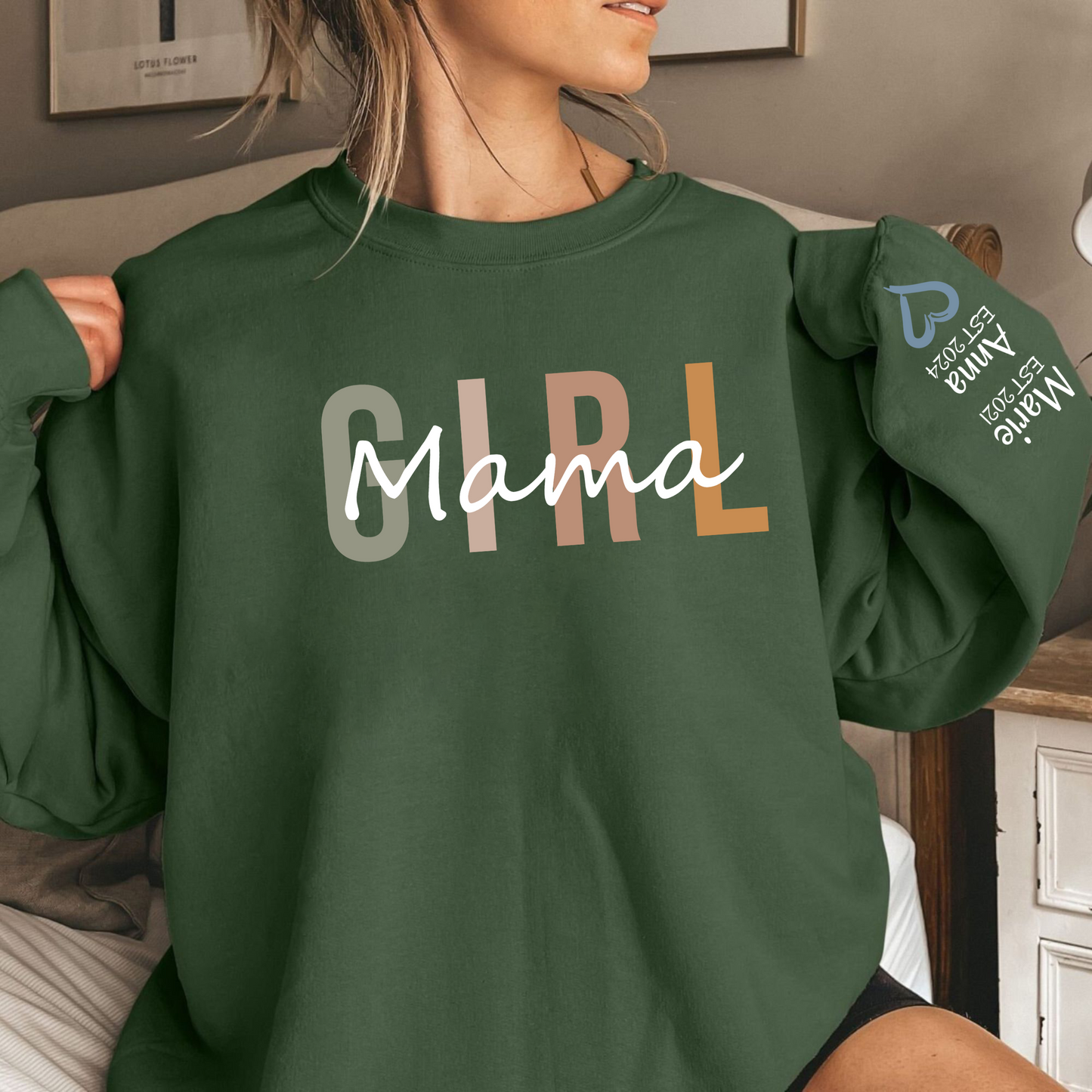 Mama & Töchter Liebesband, Personalisiertes Erinnerungsshirt