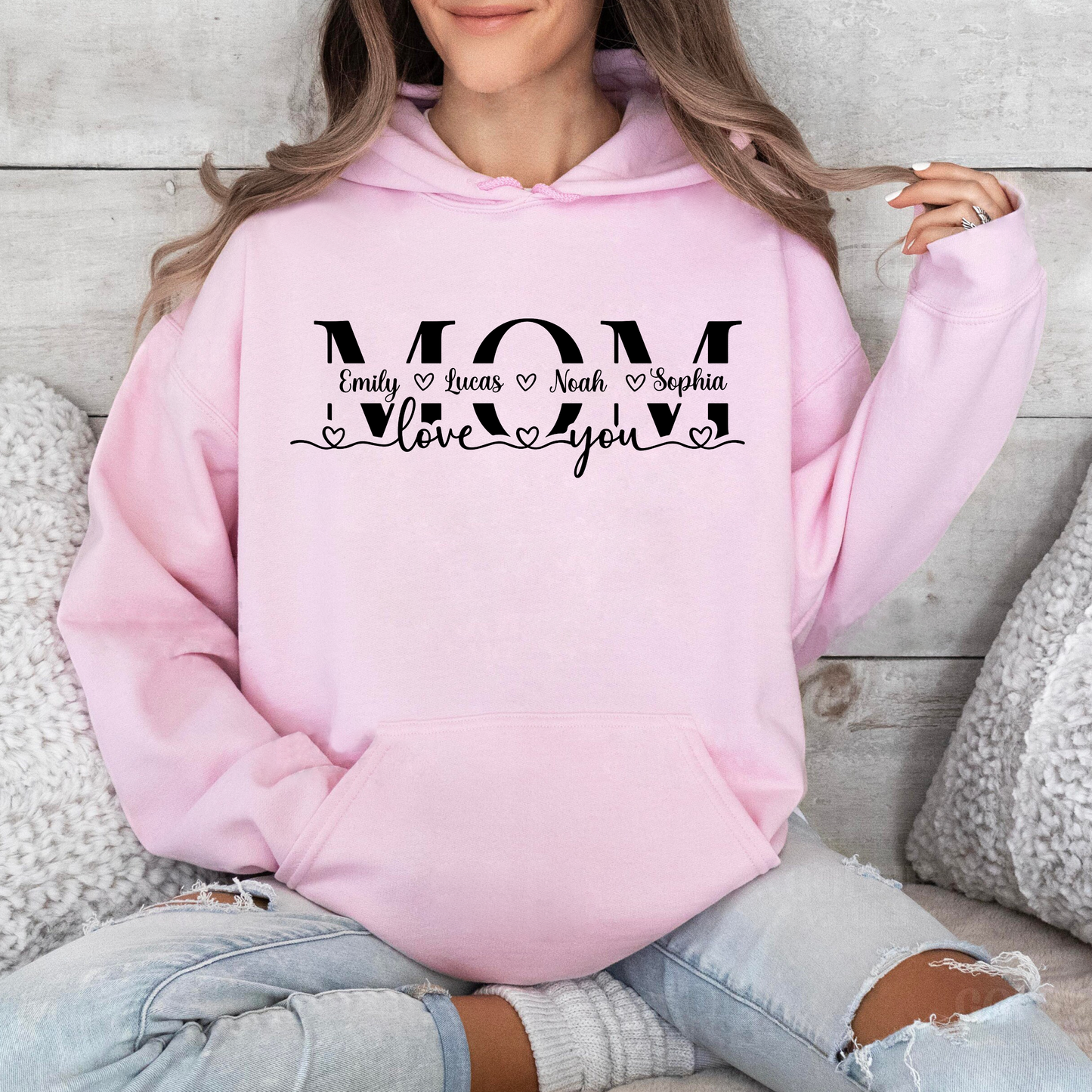 Custom Mom Name Frame: Celebrate Her with Personalized Apparel