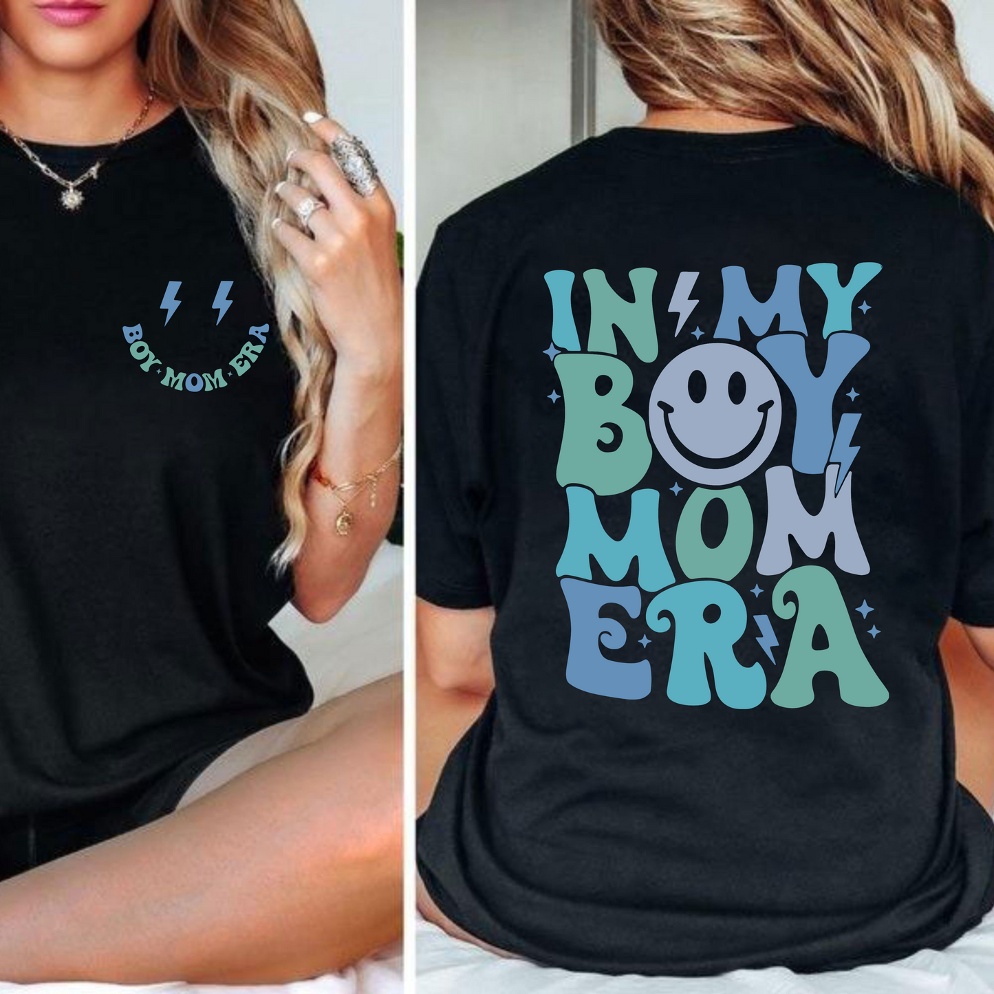 Embracing Motherhood - Personalized Boy Mom Pride Sweatshirt