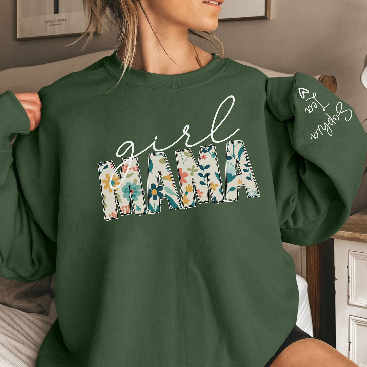 Mama von Prinzessinnen – Individuelles Girl Mama Shirt mit den Namen der Töchter