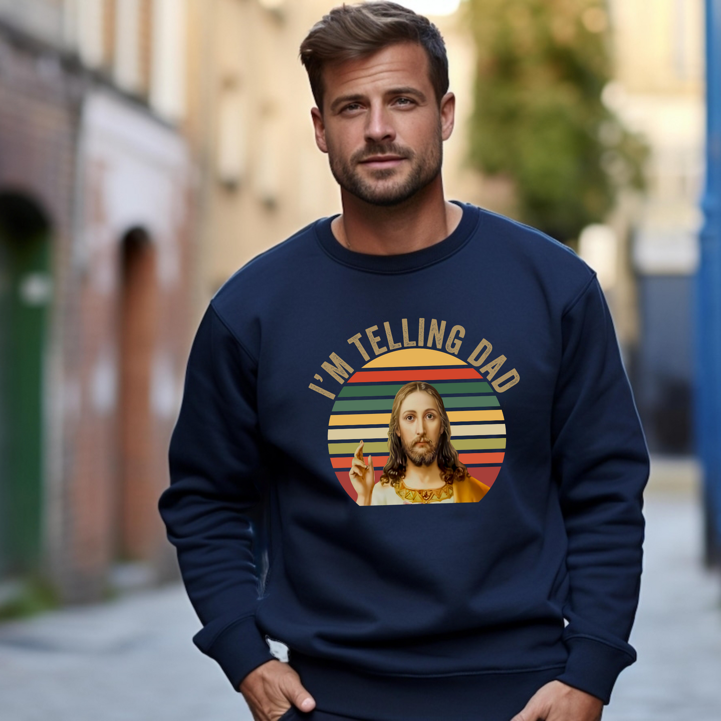 "Ich Sage Es Papa" T-Shirt - Lustiges Jesus Meme für Religiöse Geschenke