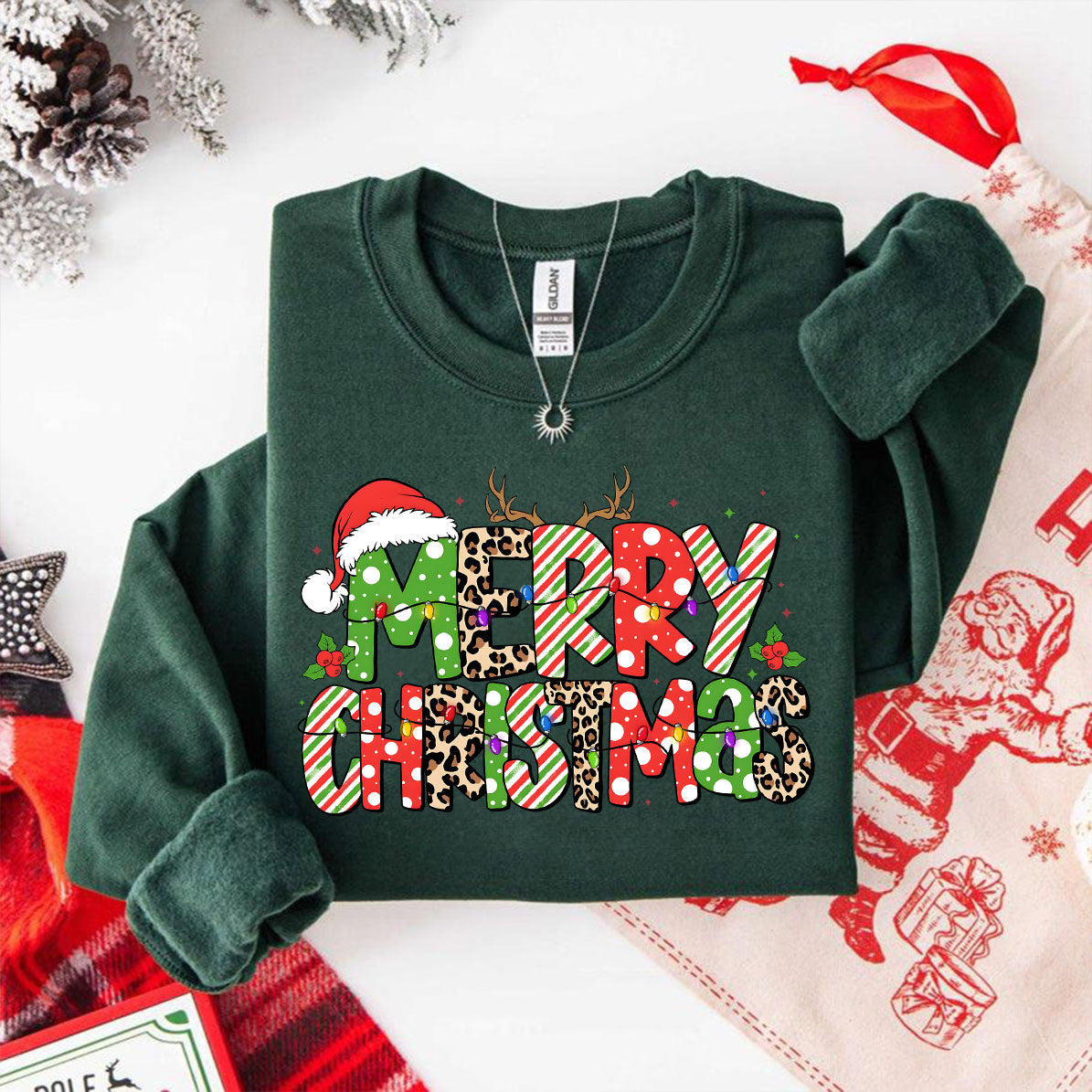 Retro Weihnachts Sweatshirt – Bequem & Festlich für die Feiertage