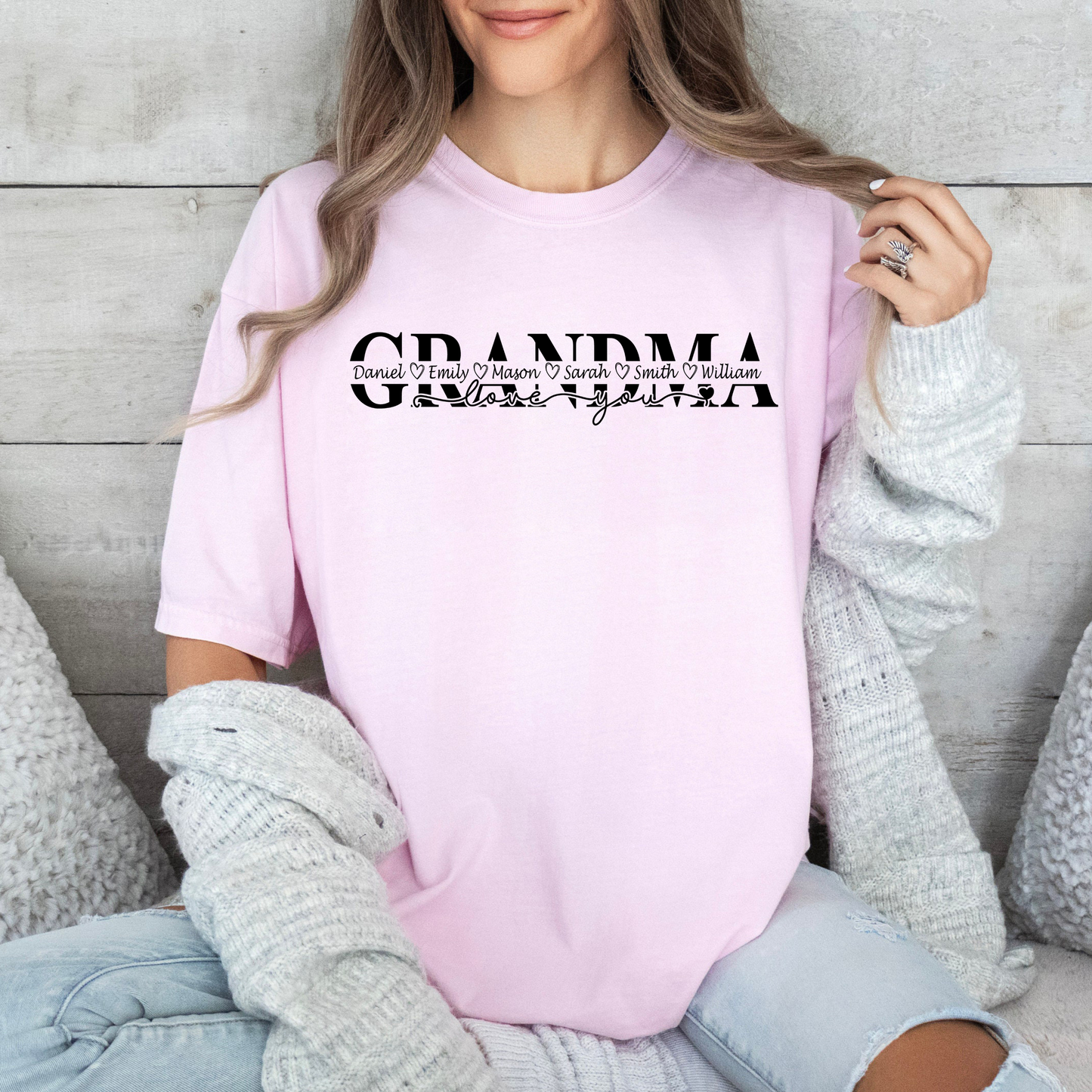 Grandmother's Love - Personalized with Grandchildren's Names