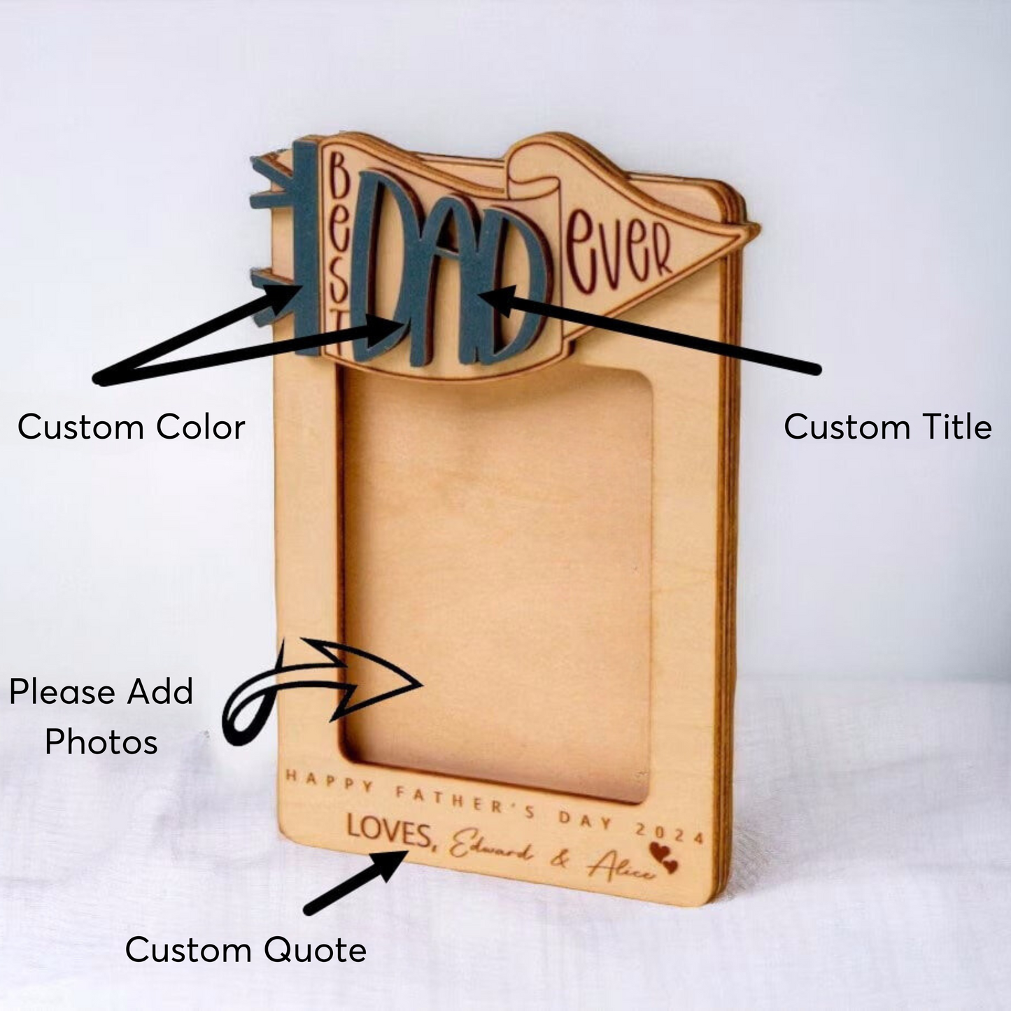 Favorite Dad - Personalized Father's Day Car Visor Clip