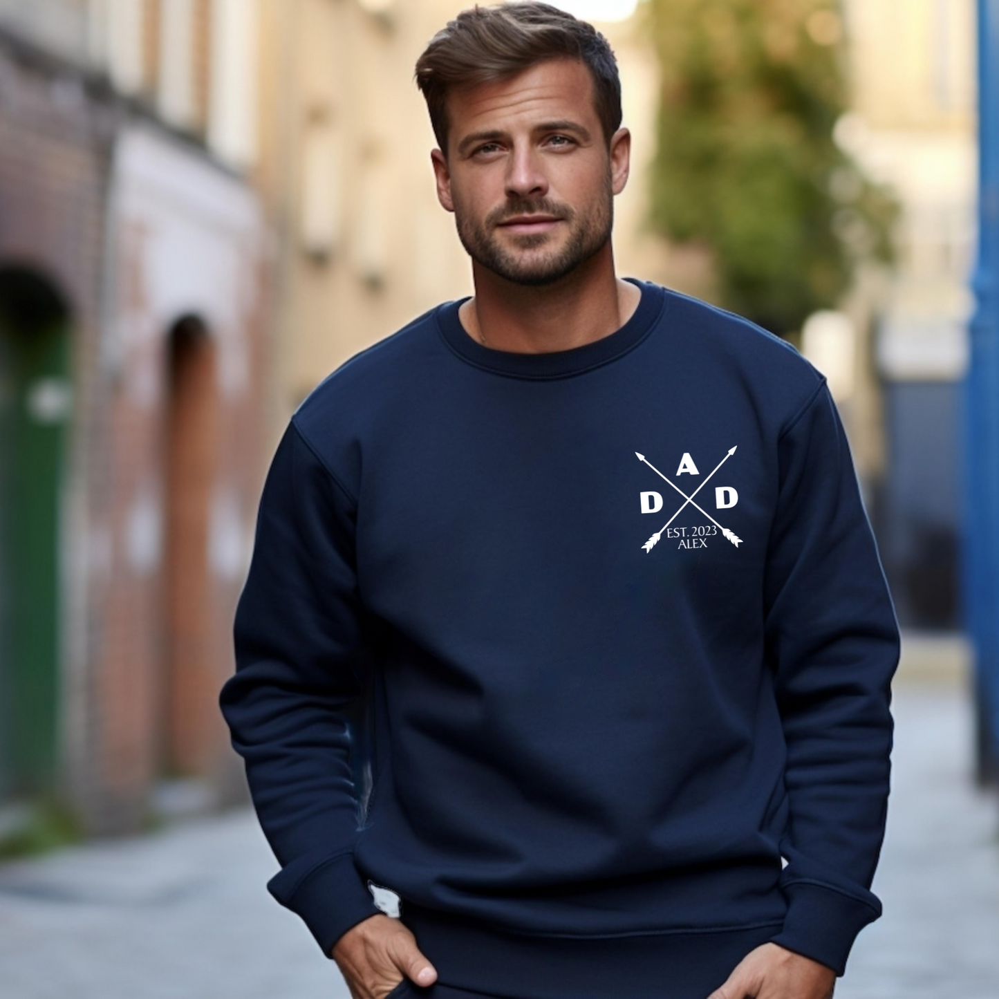 "Dad Seit - Personalisiertes Shirt mit Kindernamen" - Geschenk für neue Väter