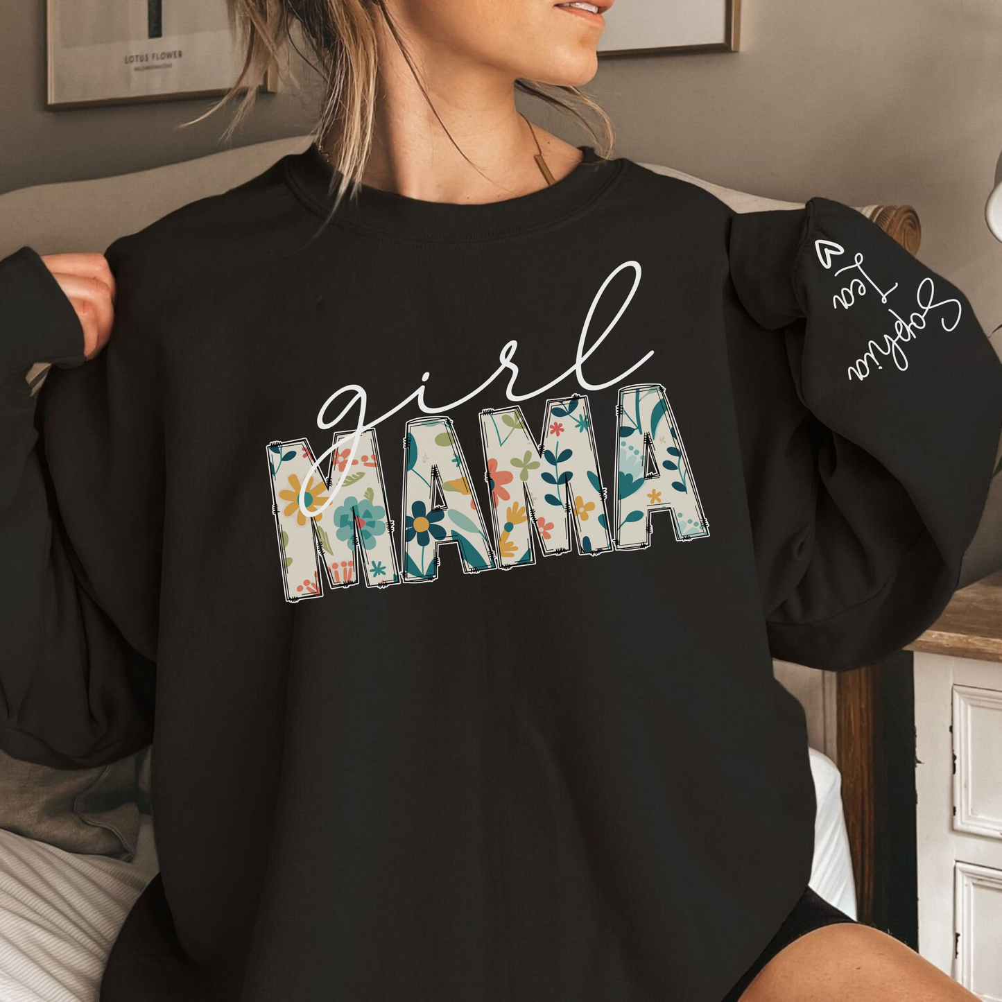 Mama von Prinzessinnen – Individuelles Girl Mama Shirt mit den Namen der Töchter