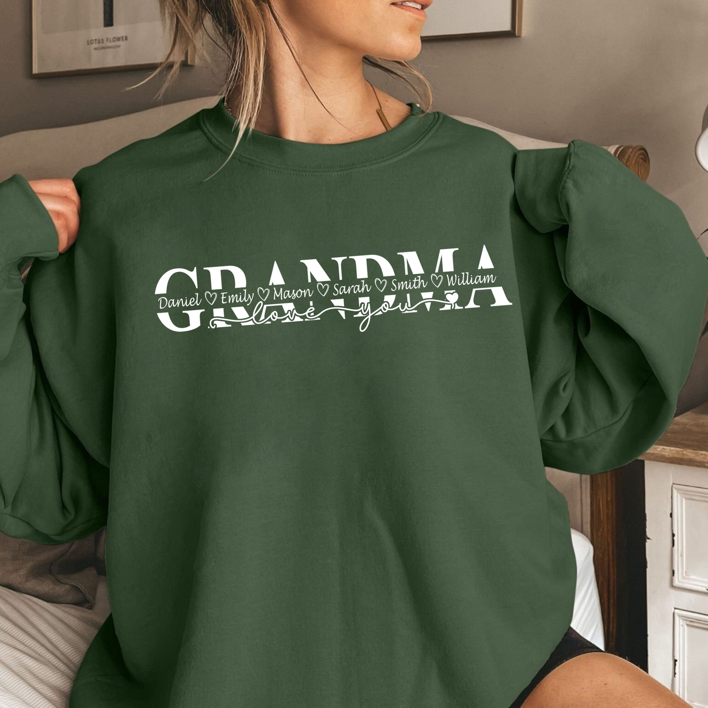 Grandmother's Love - Personalized with Grandchildren's Names