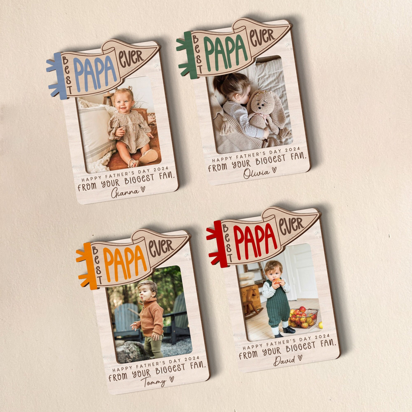 Personalized Daddy Car Visor Clip for Father's Day