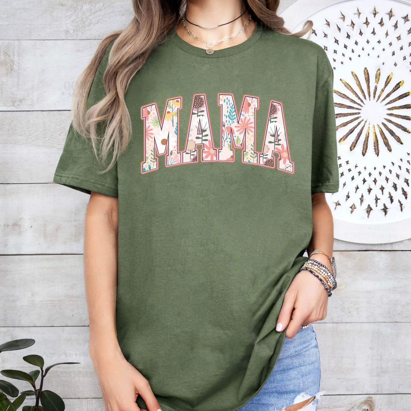 Floral Mama - Strength and Beauty Women’s Top, Perfect Mother's Day Gift