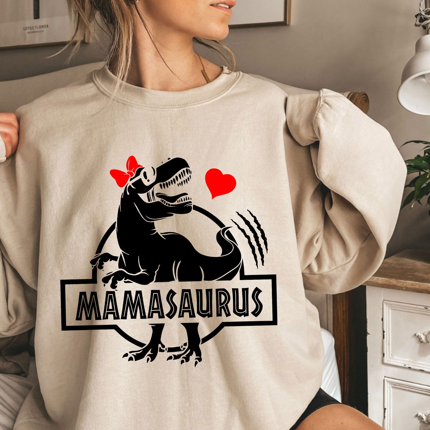 Mamasaurus Shirt, Geschenk für Mama