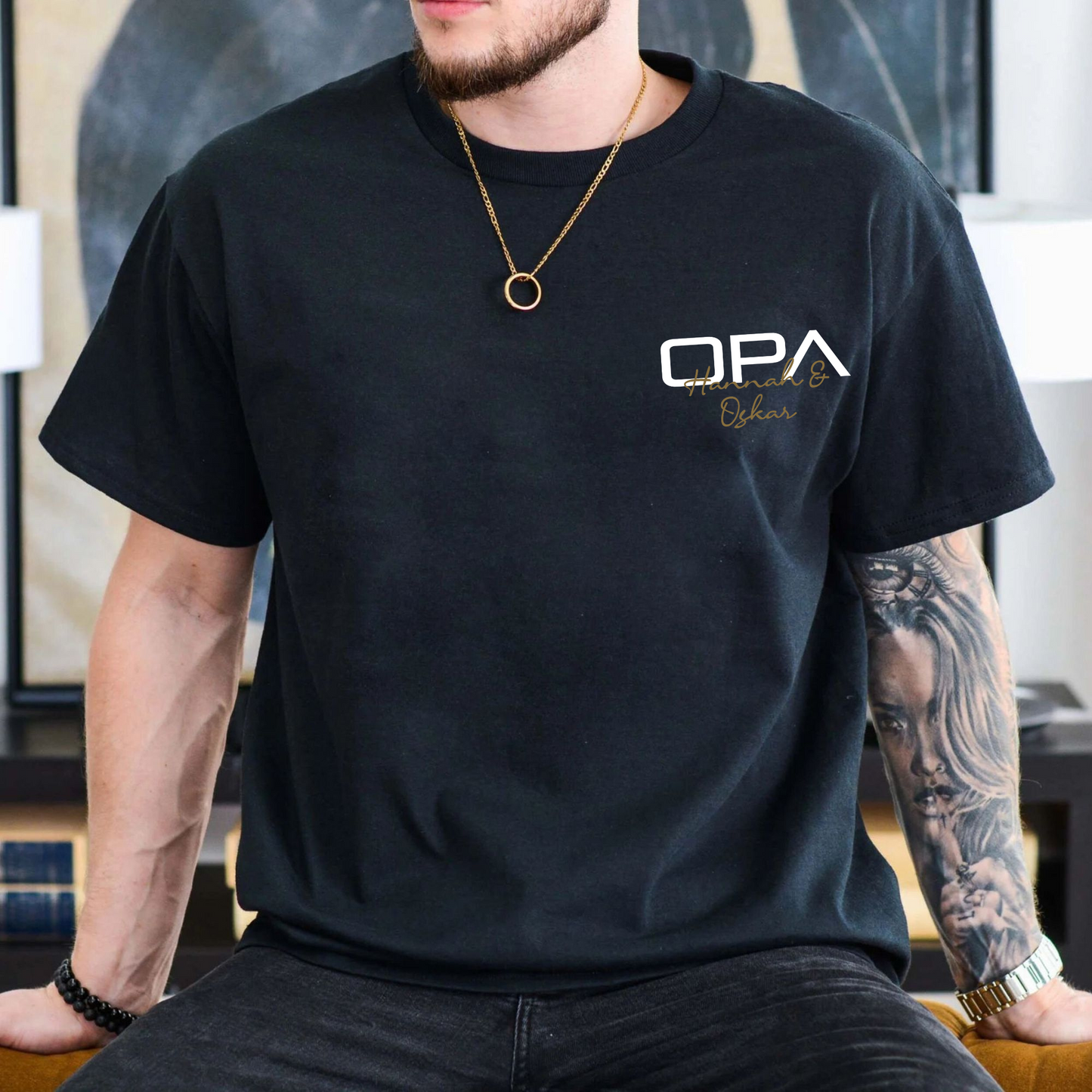 Opa Stolz Herren-T-Shirt – Mit Namenszug