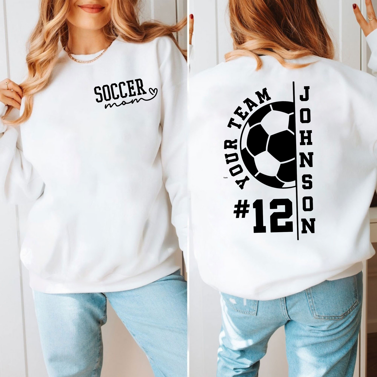 Personalisierte Fußballfan-Liebe – Geschenk für Mütter am Spieltag