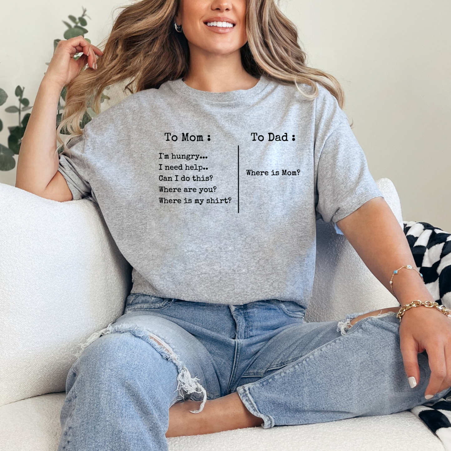 To Mom To Dad Shirt