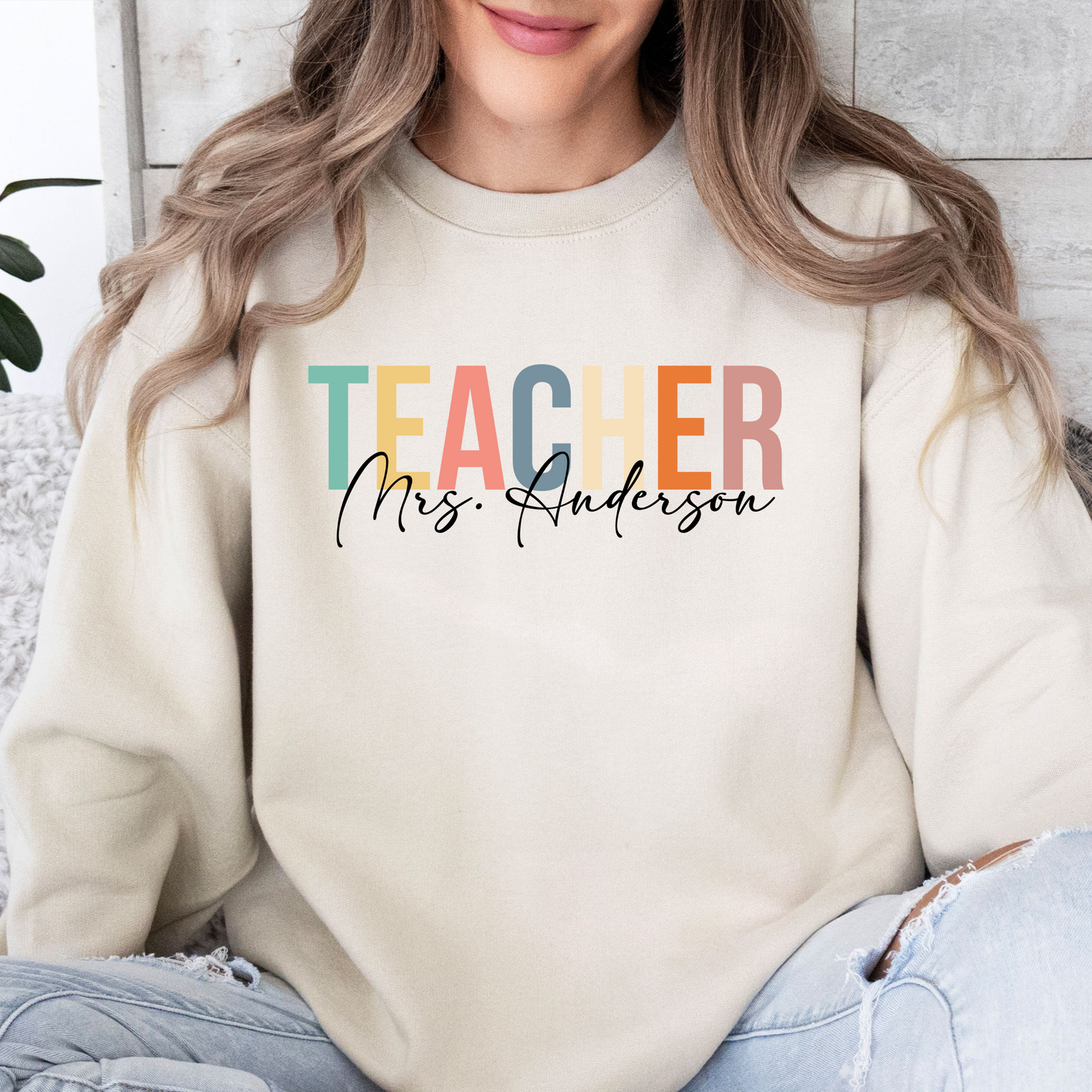 Lehrer Personalisiertes Dankeschön Shirt - Anerkennungsgeschenk mit individuellem Namensdruck