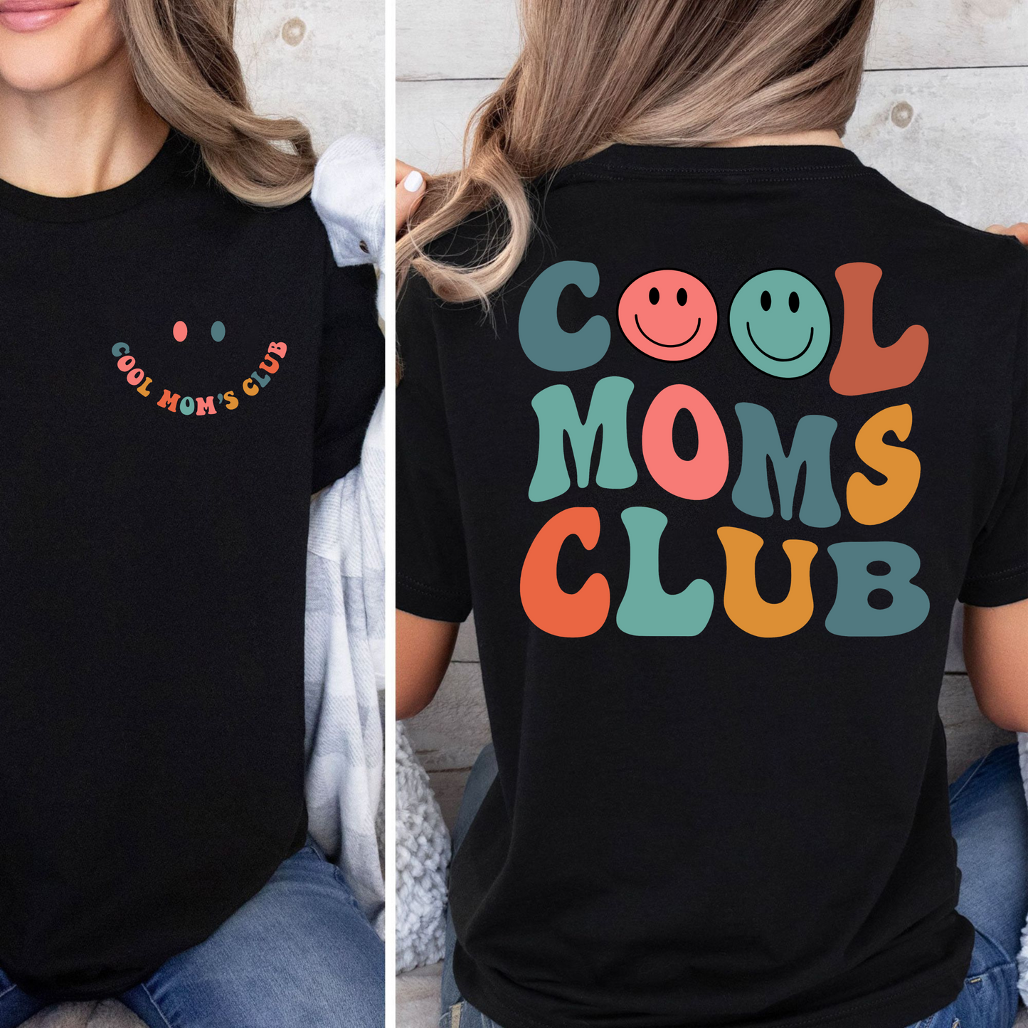 Cool Moms Club Trend-Shirt, Mütter-Modestatement
