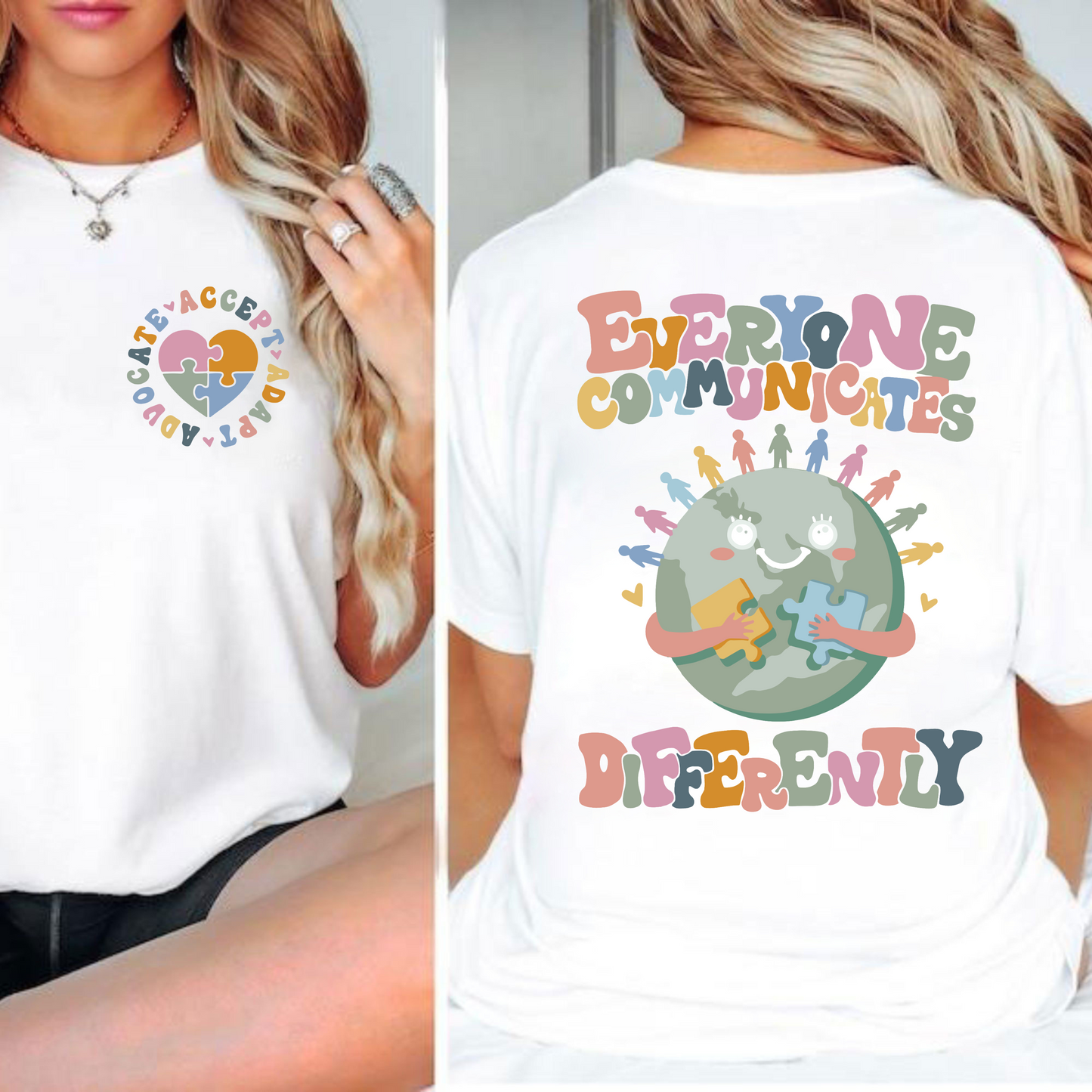 Embrace Diversity - Support Autism Awareness Message Apparel