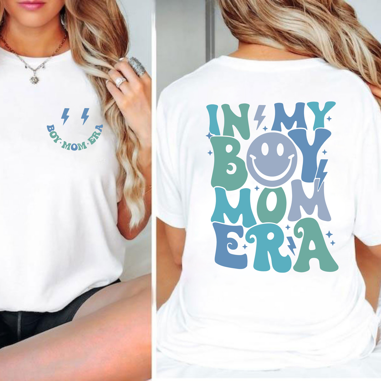 Embracing Motherhood - Personalized Boy Mom Pride Sweatshirt