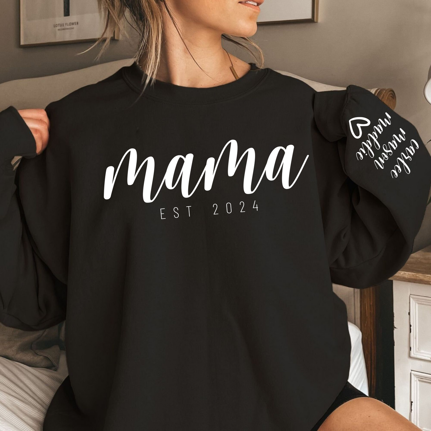 Personalized 'Mama EST' with Children's Names