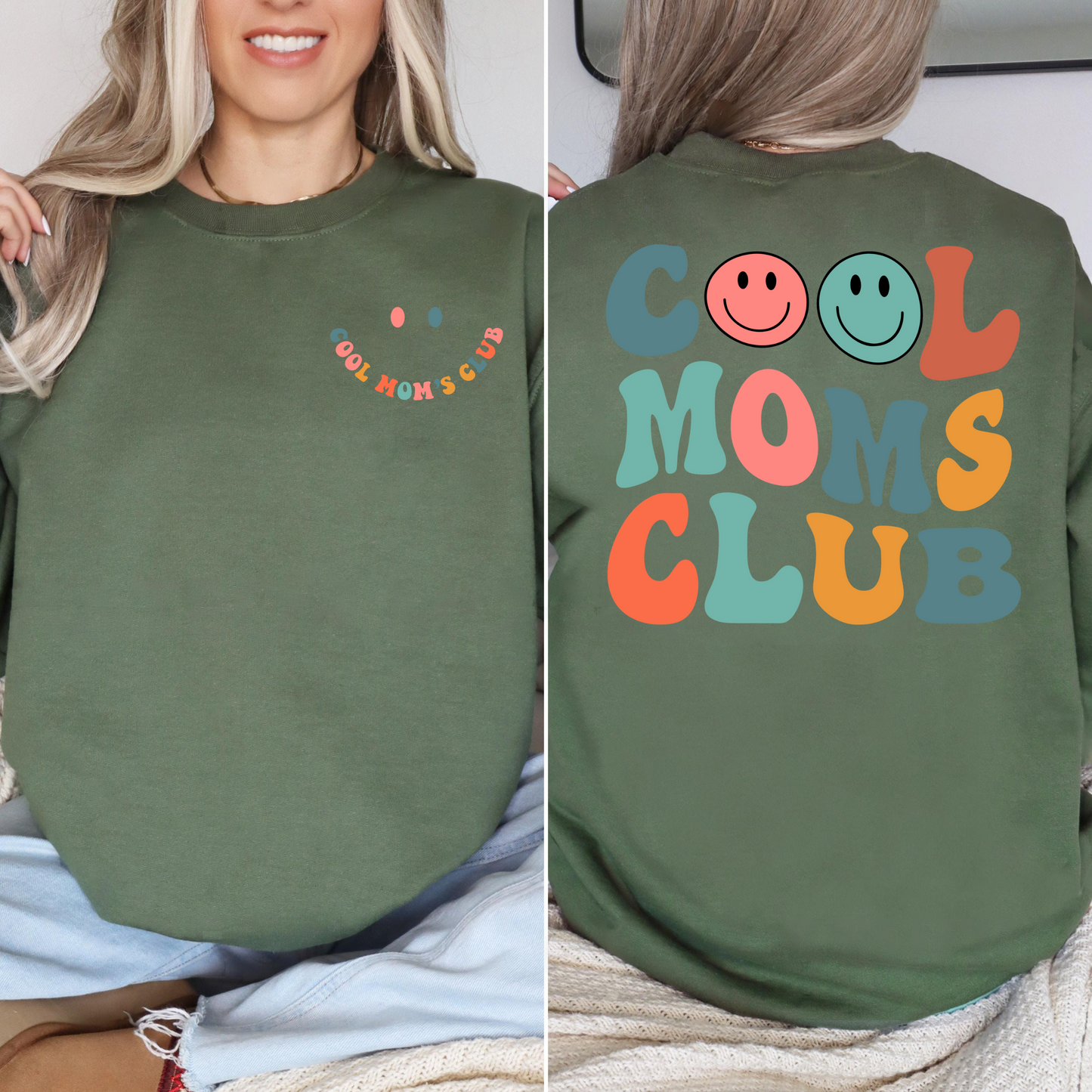 Cool Moms Club Trend-Shirt, Mütter-Modestatement