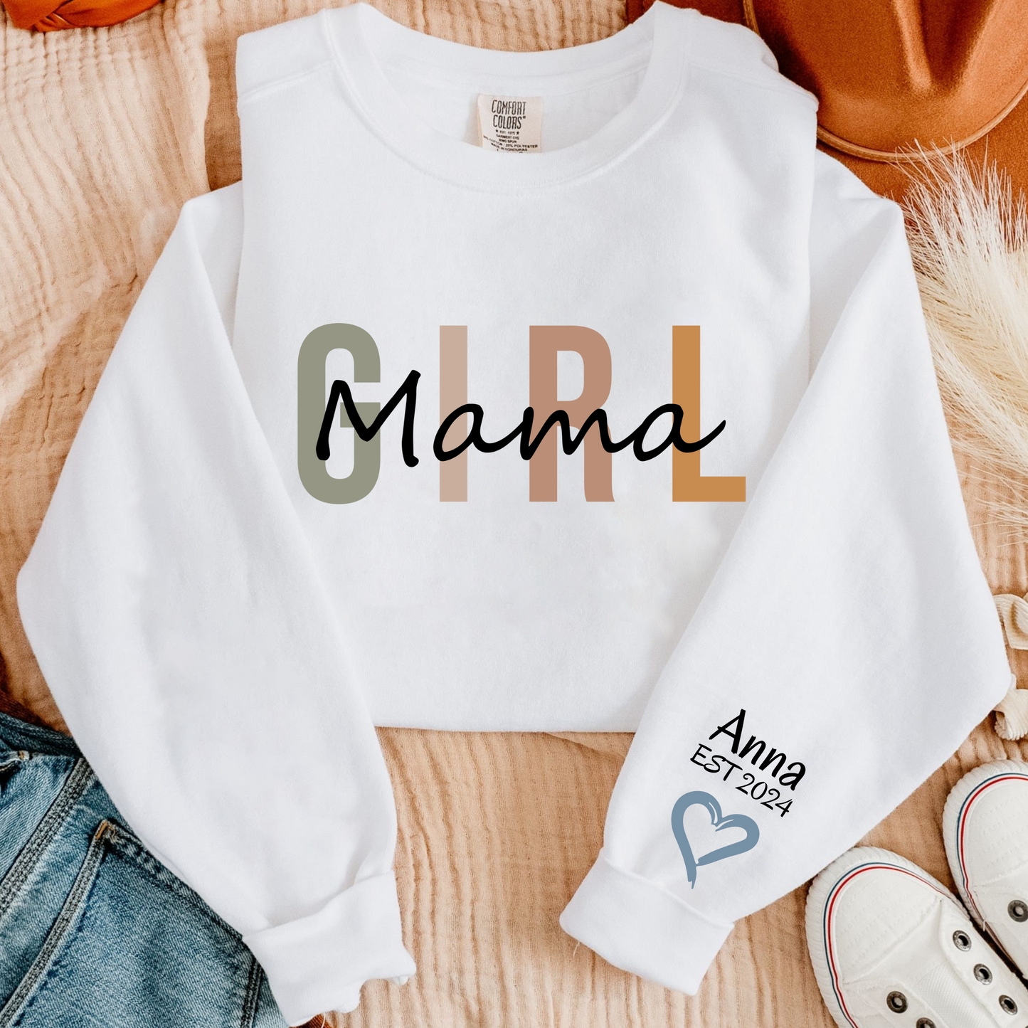 Mama & Töchter Liebesband, Personalisiertes Erinnerungsshirt