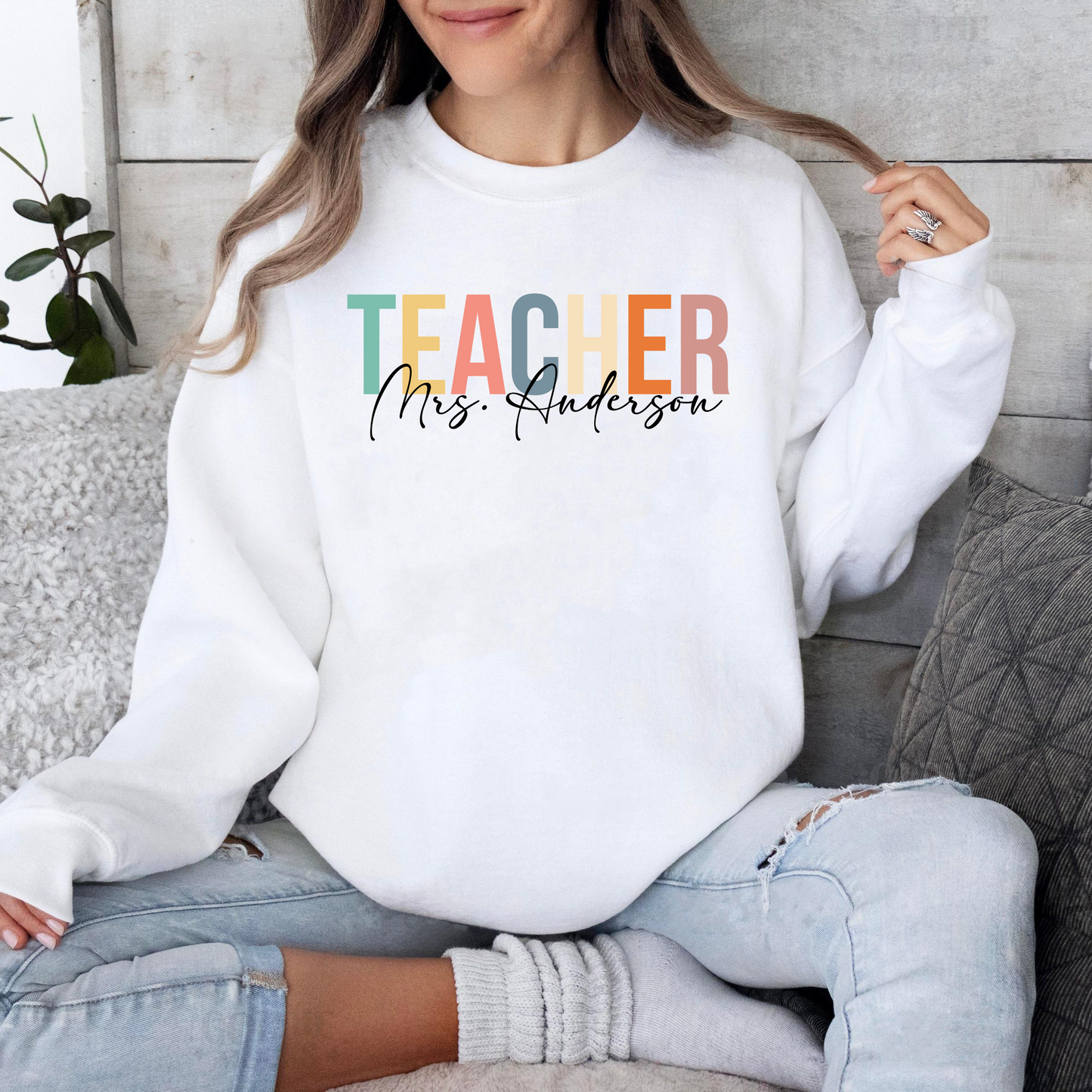 Lehrer Personalisiertes Dankeschön Shirt - Anerkennungsgeschenk mit individuellem Namensdruck