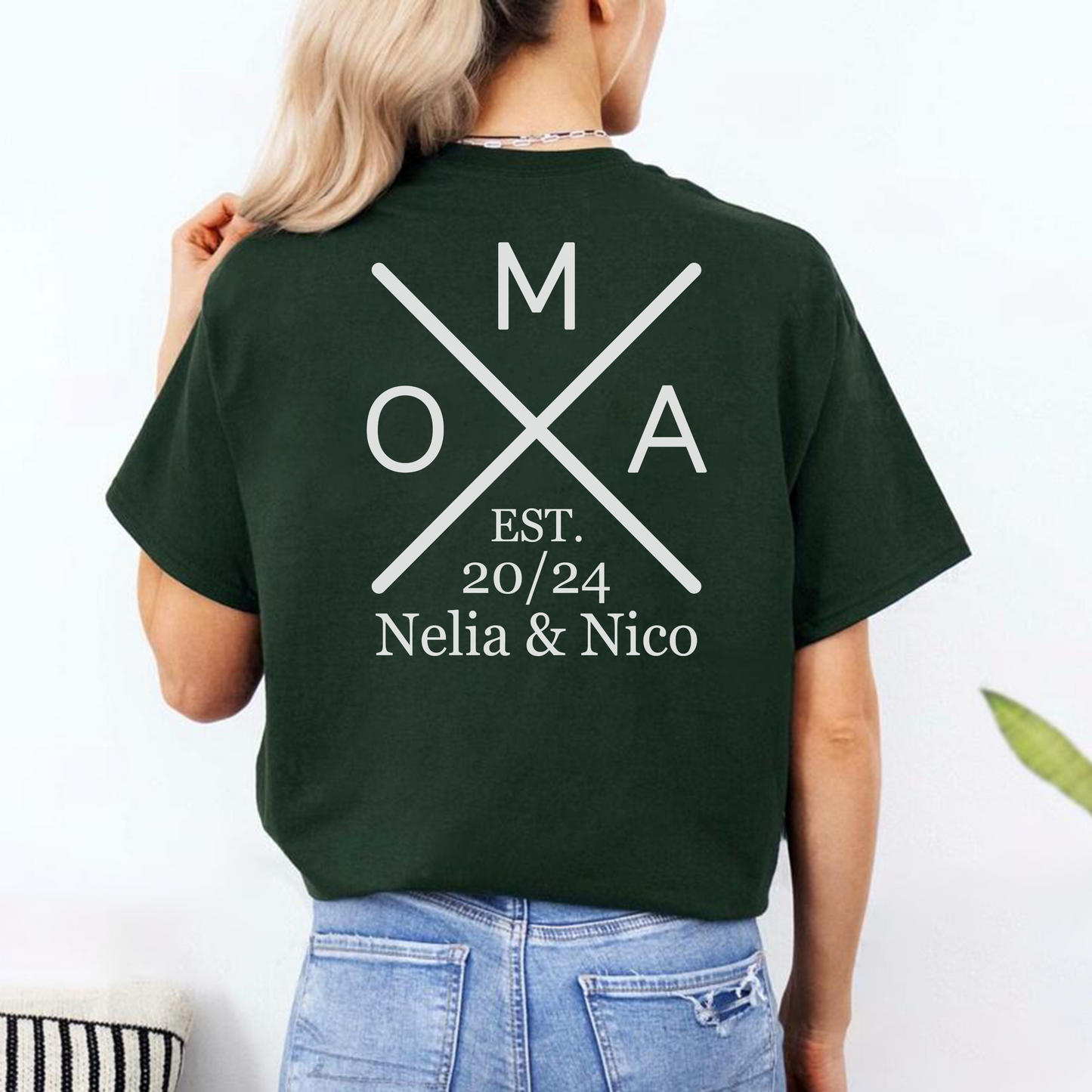 Oma's Legacy of Love - Celebrated with Grandchildren’s Names and Special Years