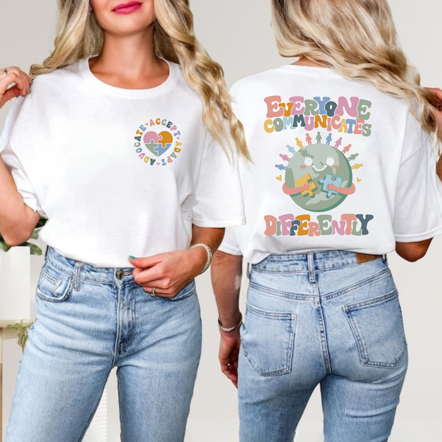 Embrace Diversity - Support Autism Awareness Message Apparel
