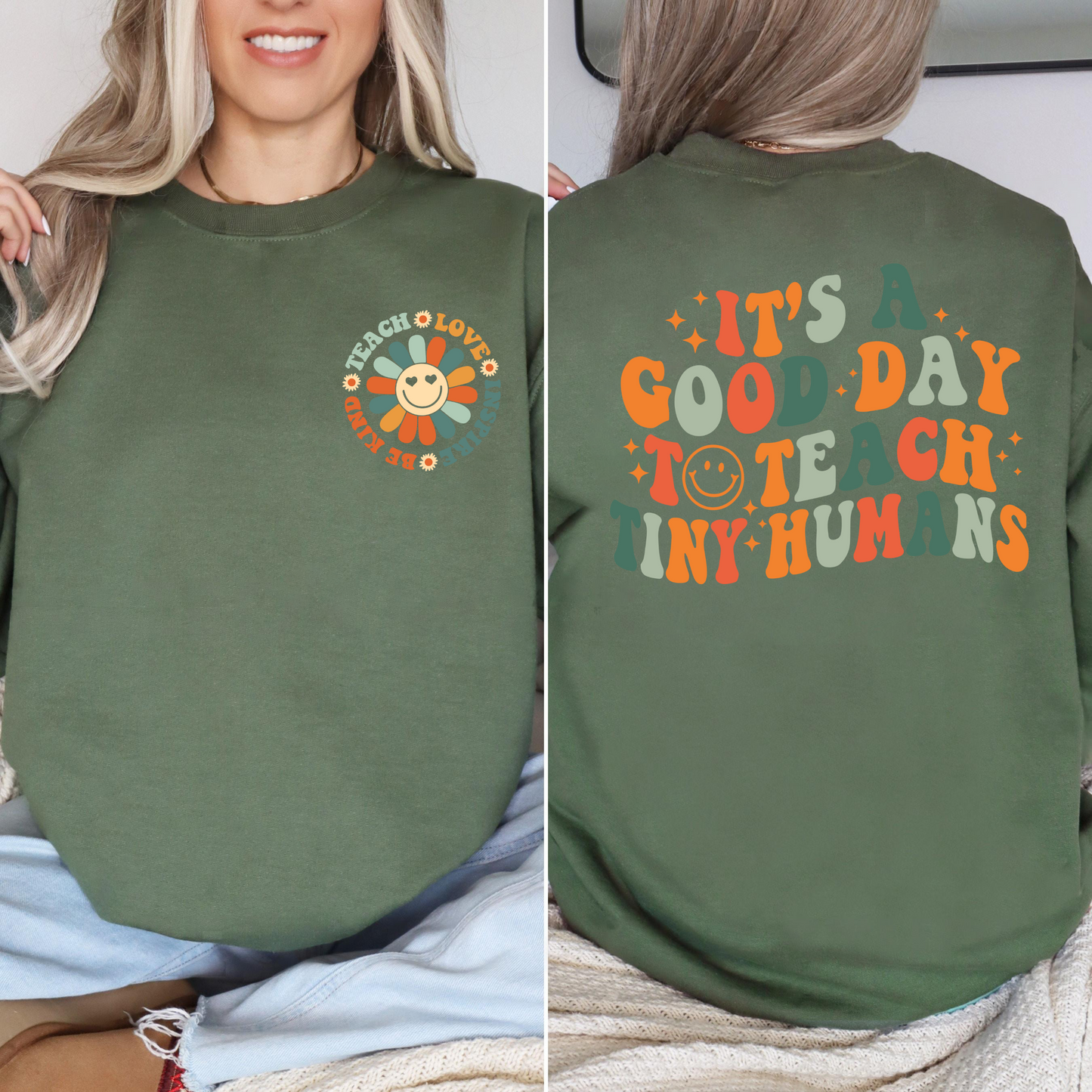 Gute Tag zum Lehren Kleine Menschen Lehrer Sweatshirt