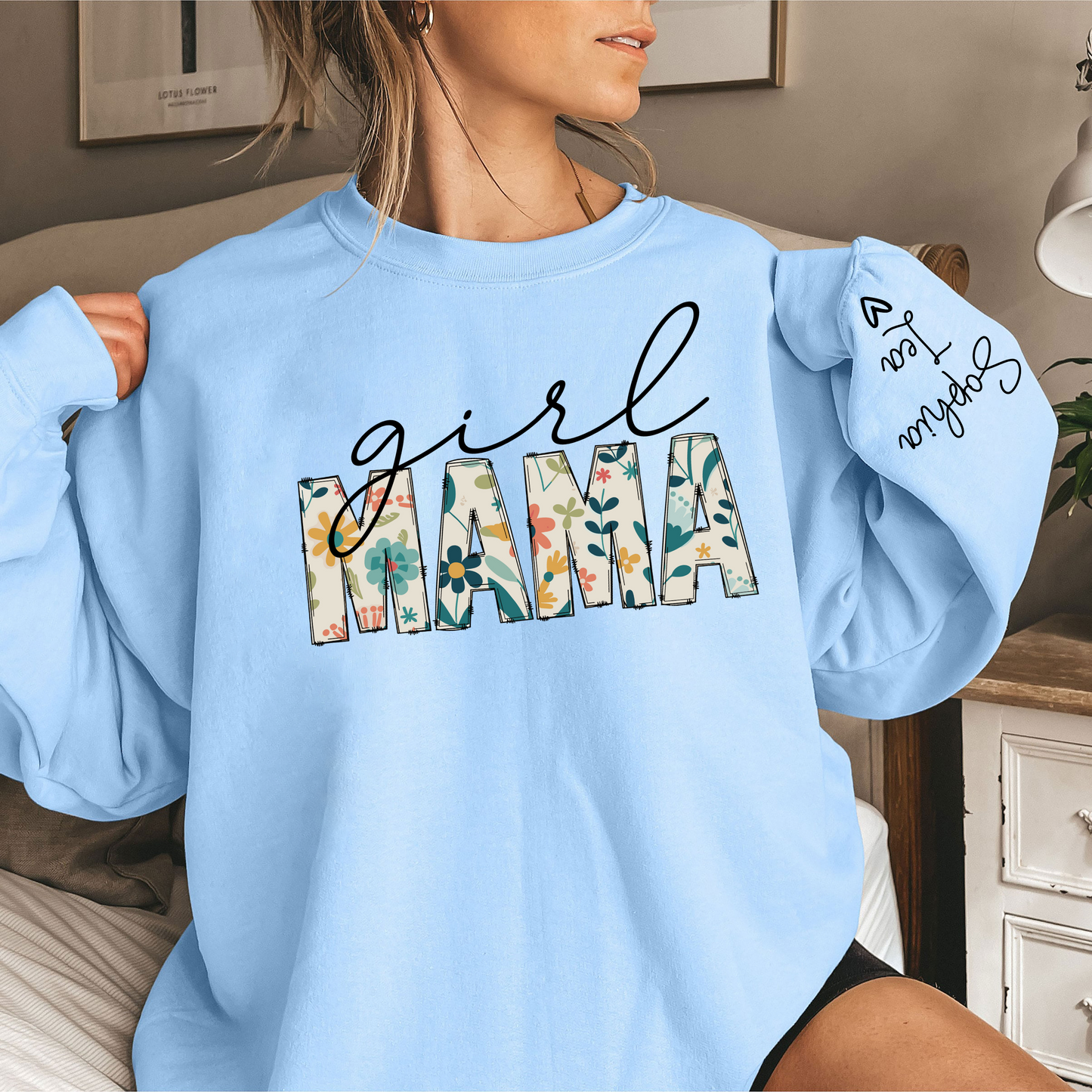 Mama von Prinzessinnen – Individuelles Girl Mama Shirt mit den Namen der Töchter