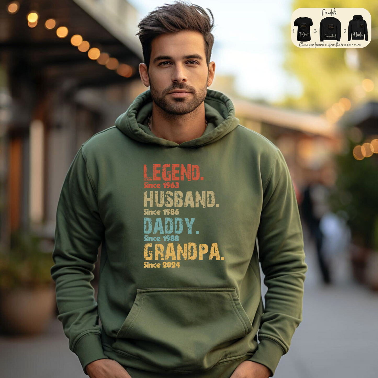 Legendär Seit - Personalisierte Ehre für Vater und Großvater