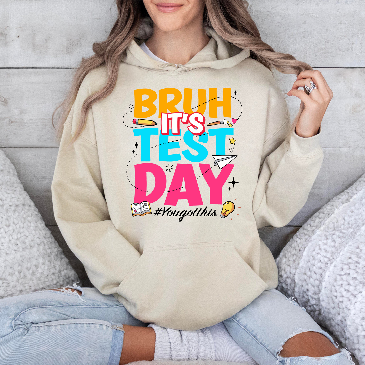 Du schaffst das Testtag-Shirt - Ermächtigende Motivation für Lehrer