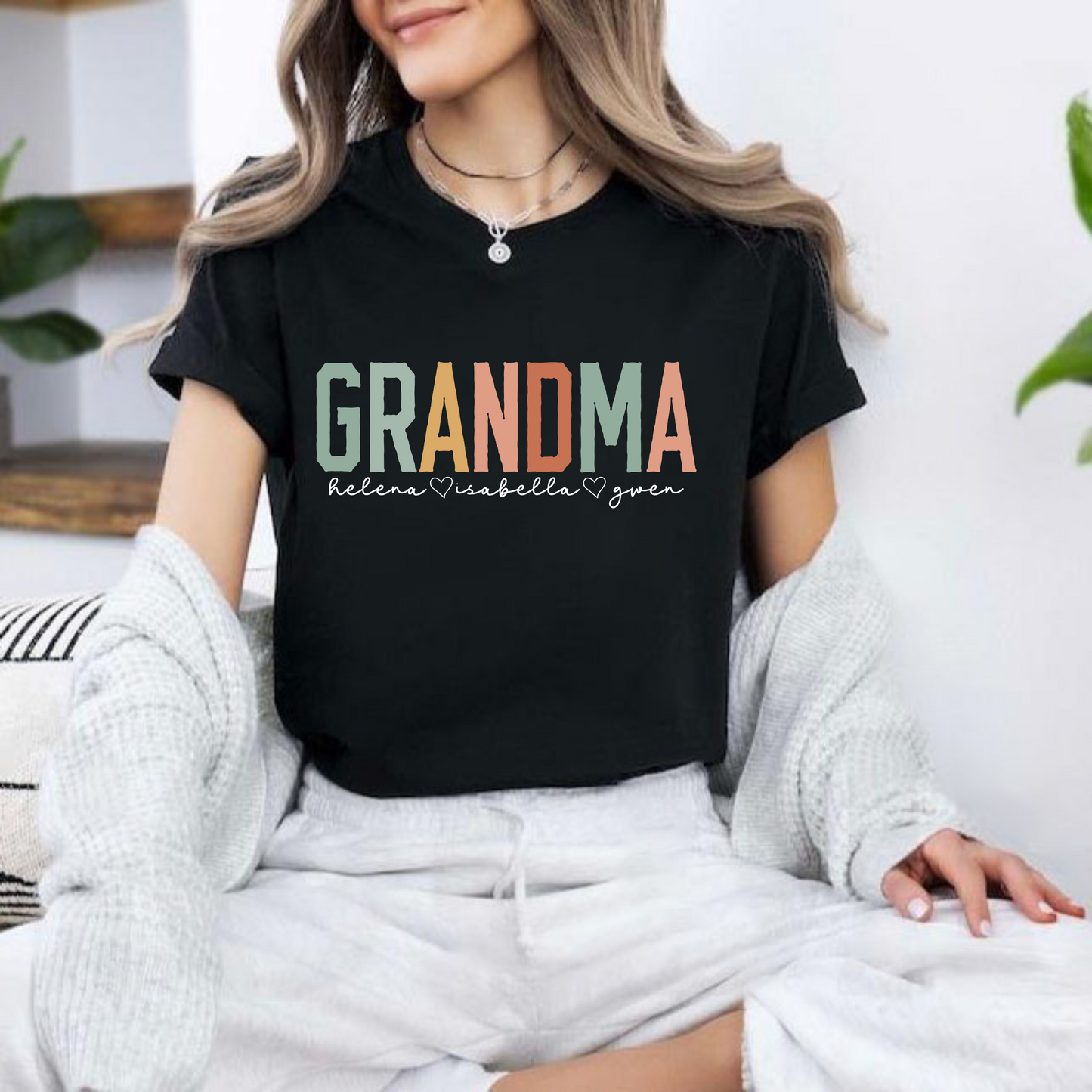 Personalisierte Retro Oma Bluse, Geschenk für Großmutter