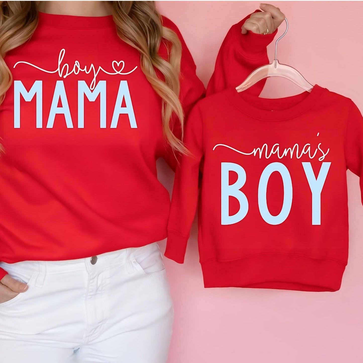 Boy Mama & Mama's Boy Matching Tees, Mother’s Day Gift Shirts