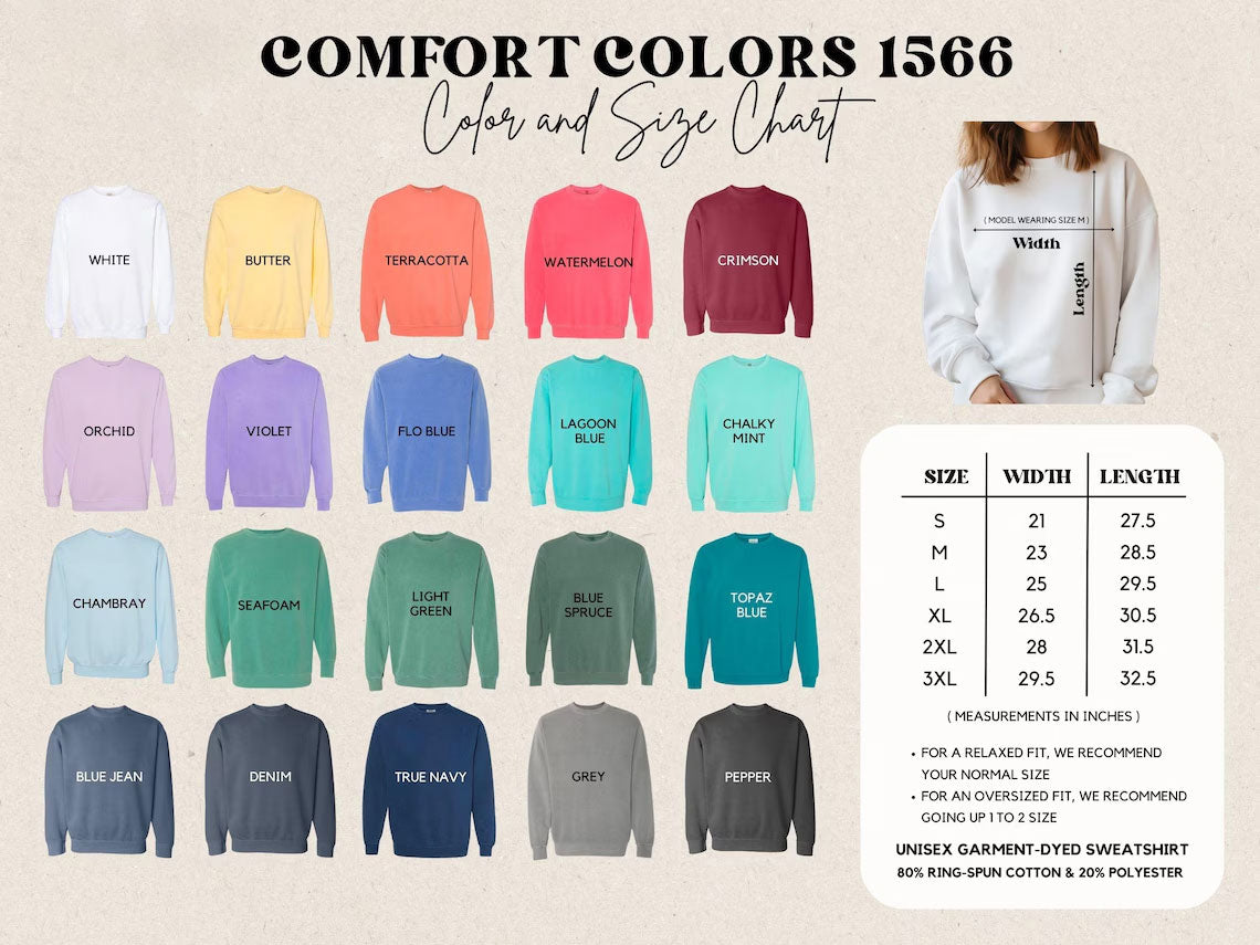 Personalisiertes Comfort Colors® Boy Mama Sweatshirt - Weihnachtsgeschenk für Mama