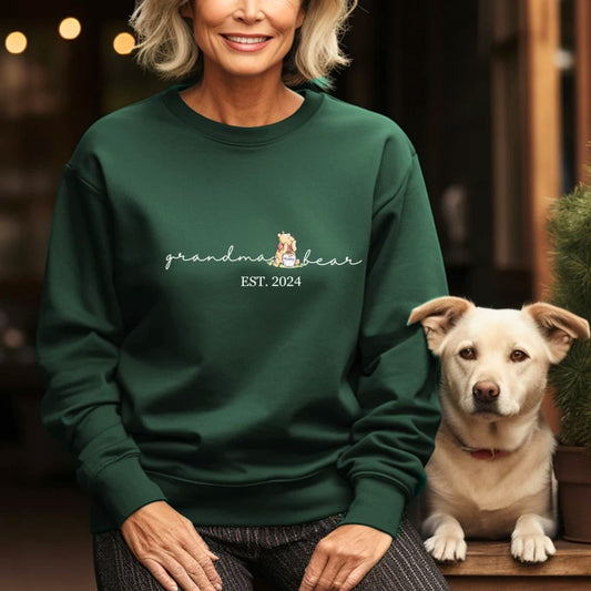Personalisiertes Oma Bär Sweatshirt und Hemden, Oma Geschenk