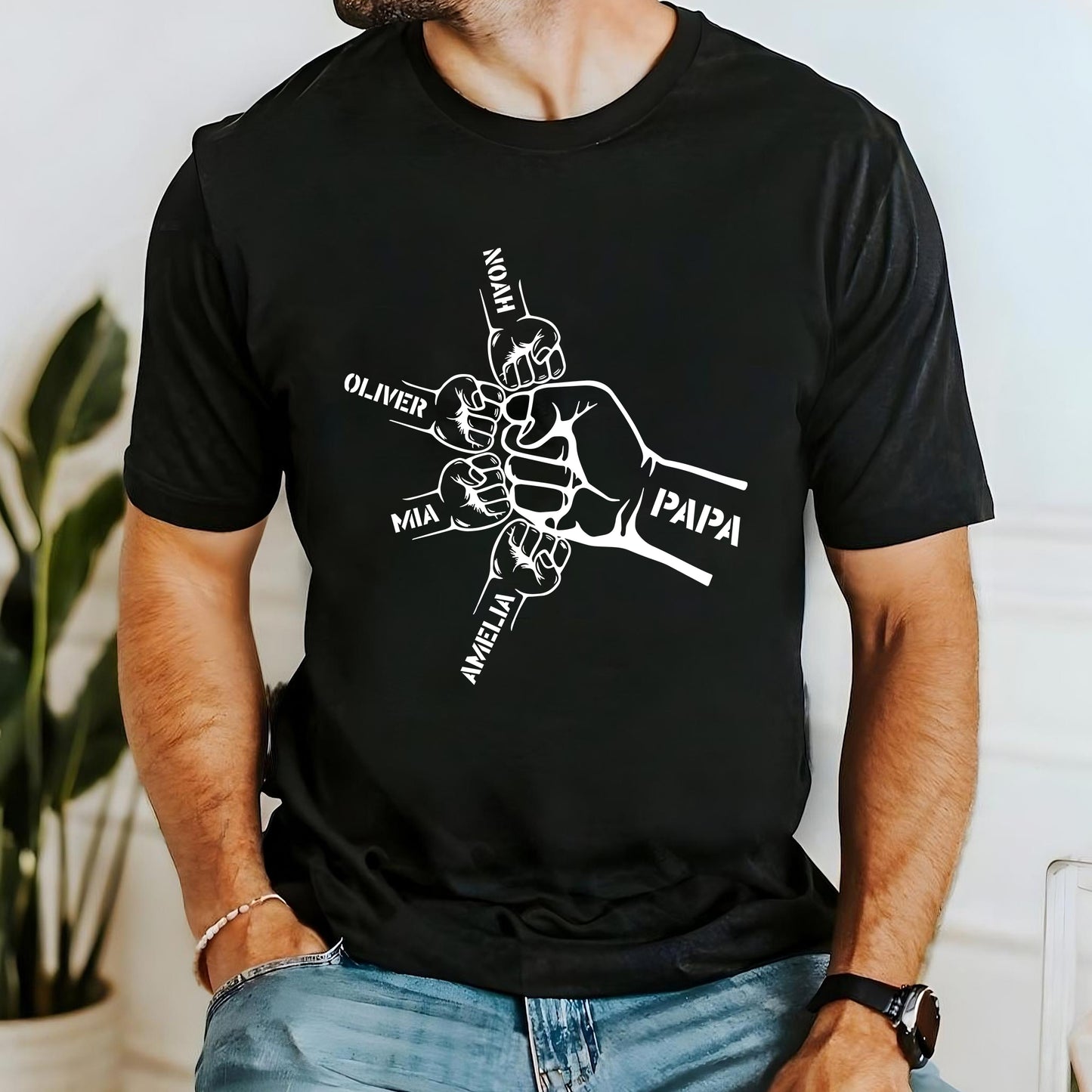 Personalisiertes Papa Shirt und Hoodie