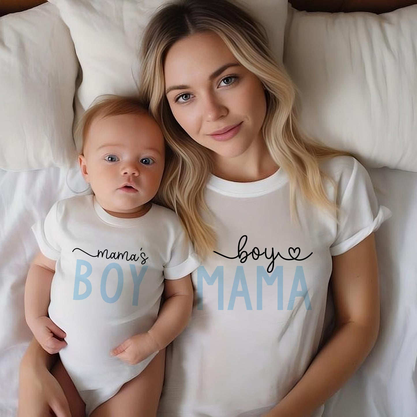 Boy Mama & Mama's Boy Matching Tees, Mother’s Day Gift Shirts