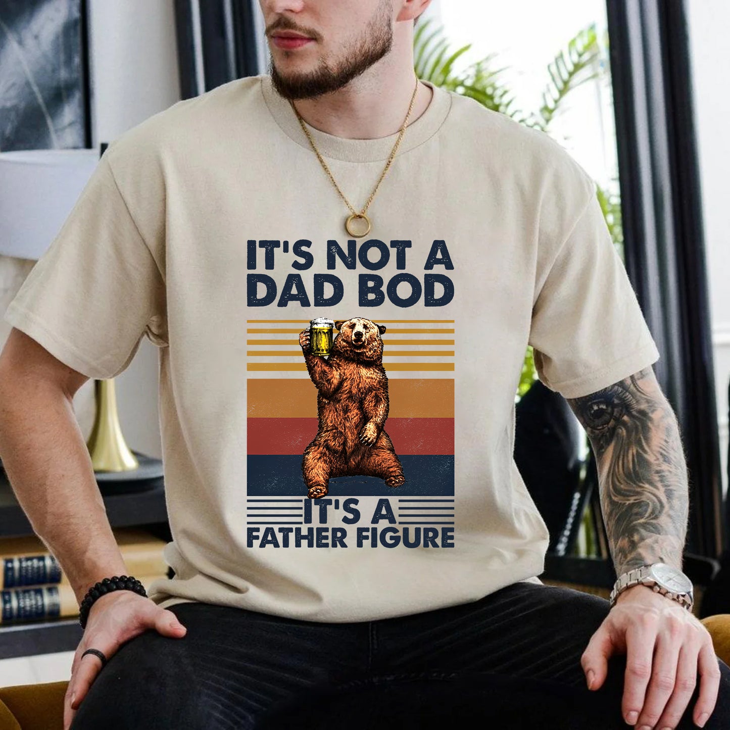 It's Not A Dad Bod It's A Father Figure Shirt and Hoodie, Funny Father's Day Shirt