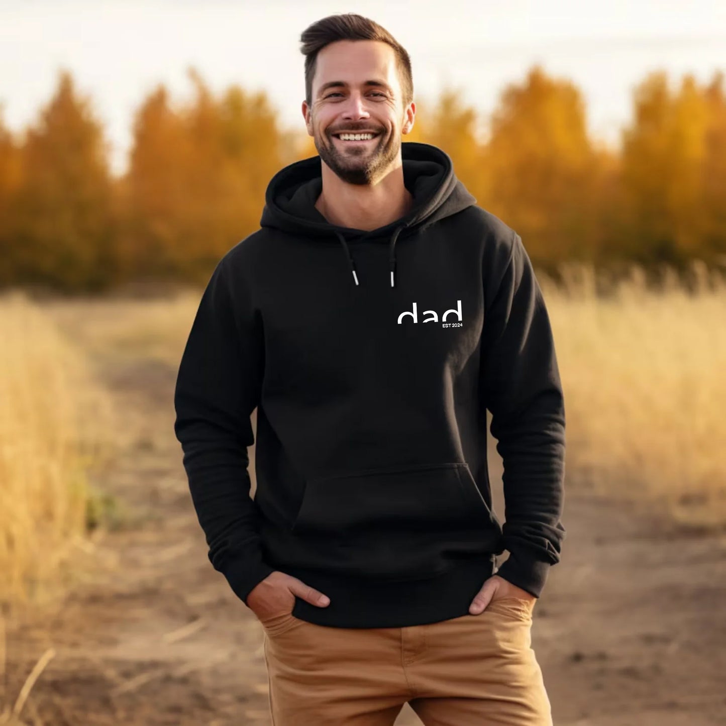 Personalised Papa Sweatshirt, Dad Est T-Shirt - Father's Day Gift