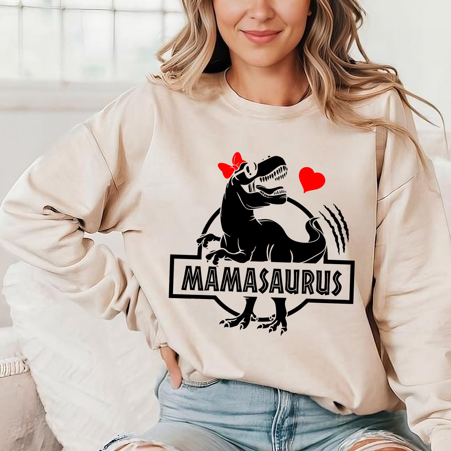 Mamasaurus Shirt, Geschenk für Mama