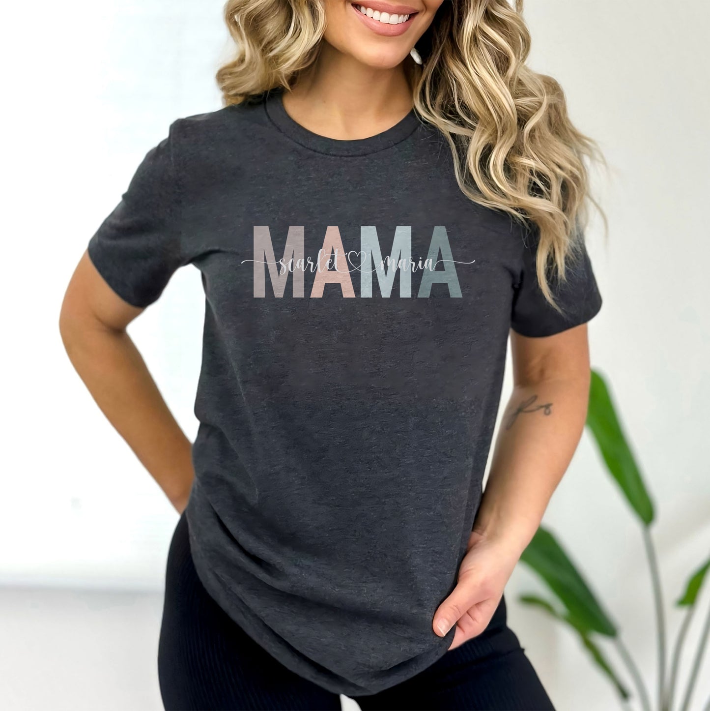 Personalisiertes Mutter Shirt mit Namen, Geschenk für Mama