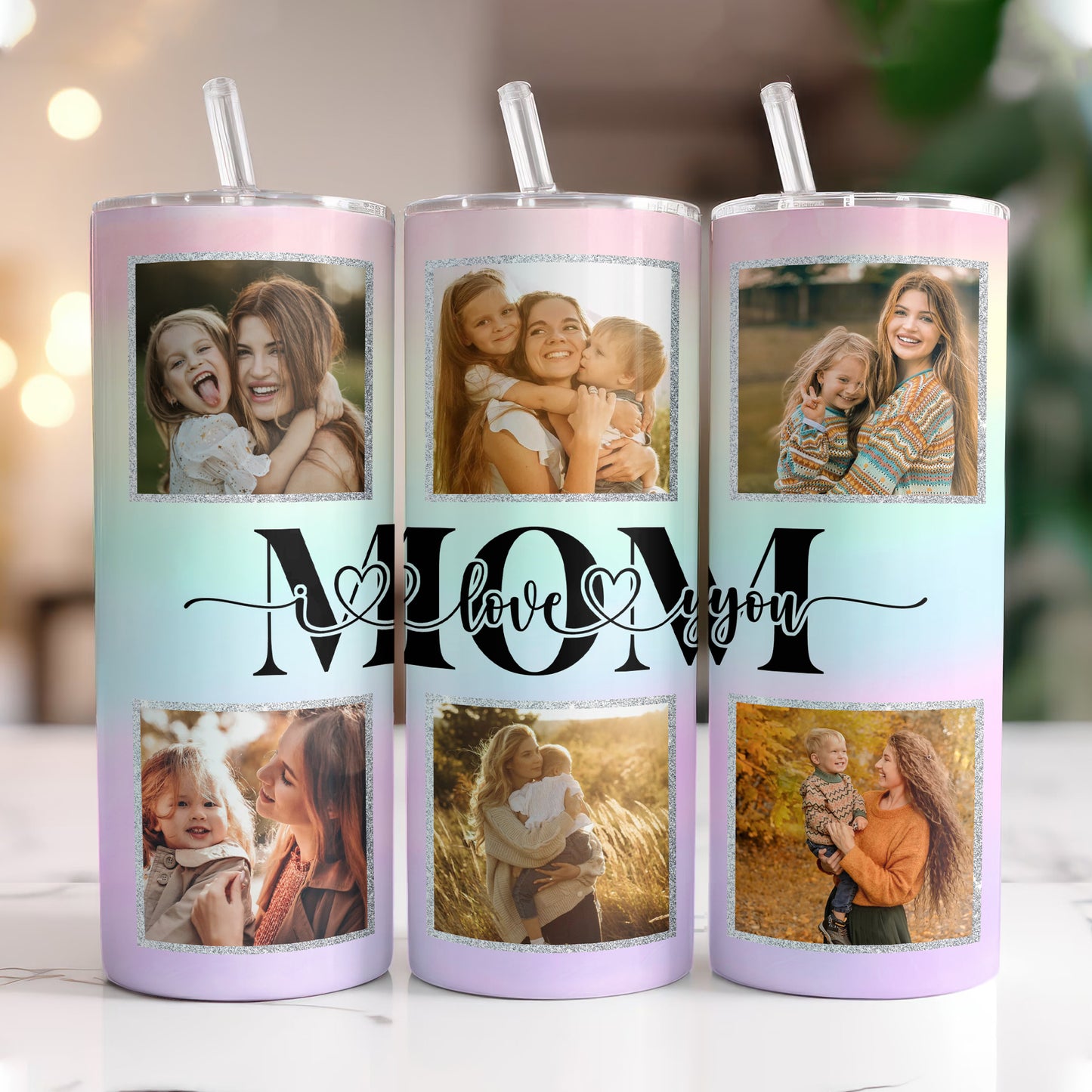 Personalisierter Mama Tumbler mit Foto - Individuelle Tumbler für Mama