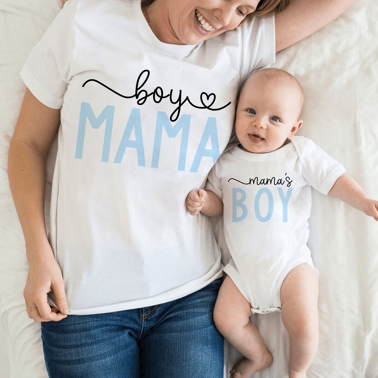Boy Mama & Mama's Boy Matching Tees, Mother’s Day Gift Shirts