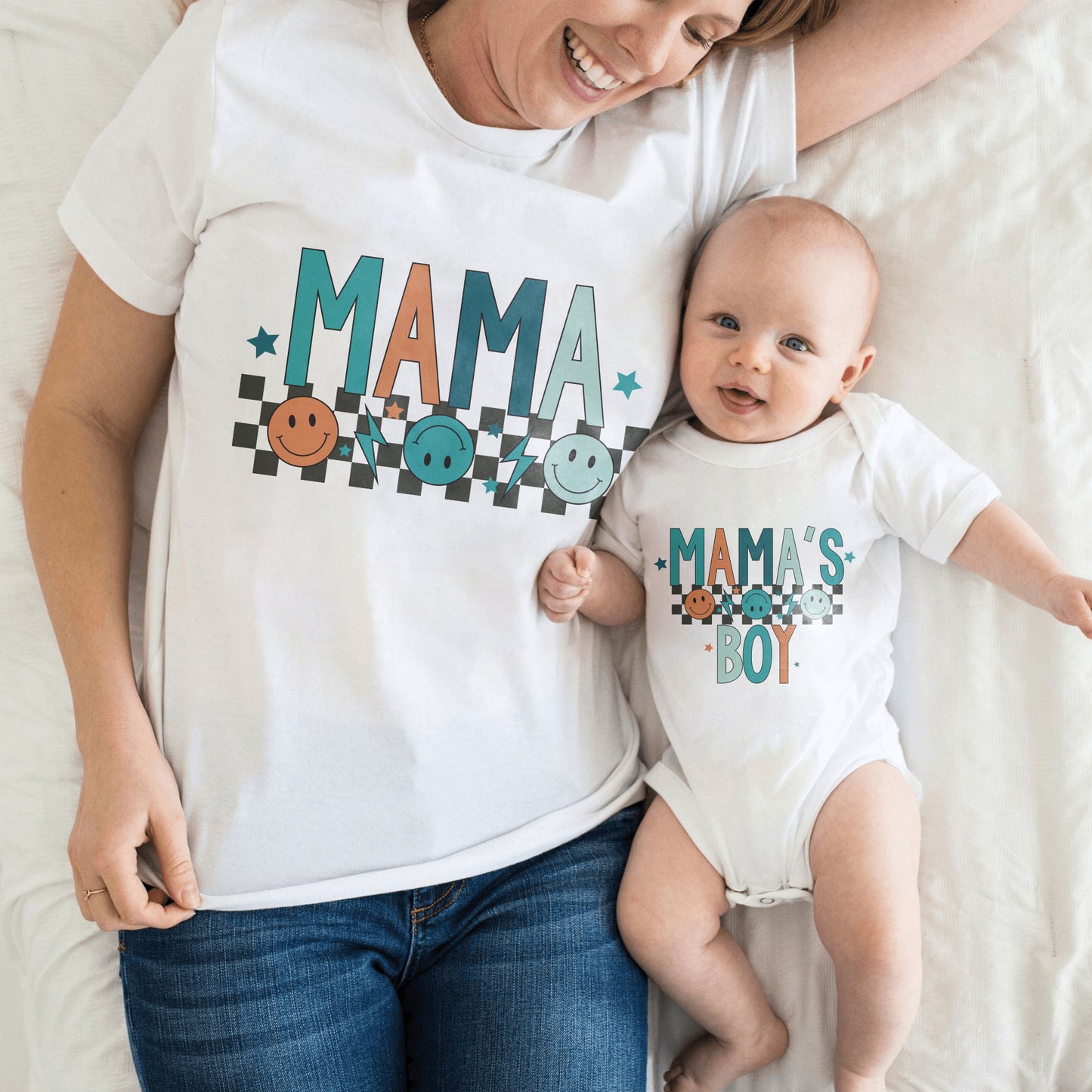 Mama & Mama's Boy Matching Shirts, Mother’s Day Gift Shirt