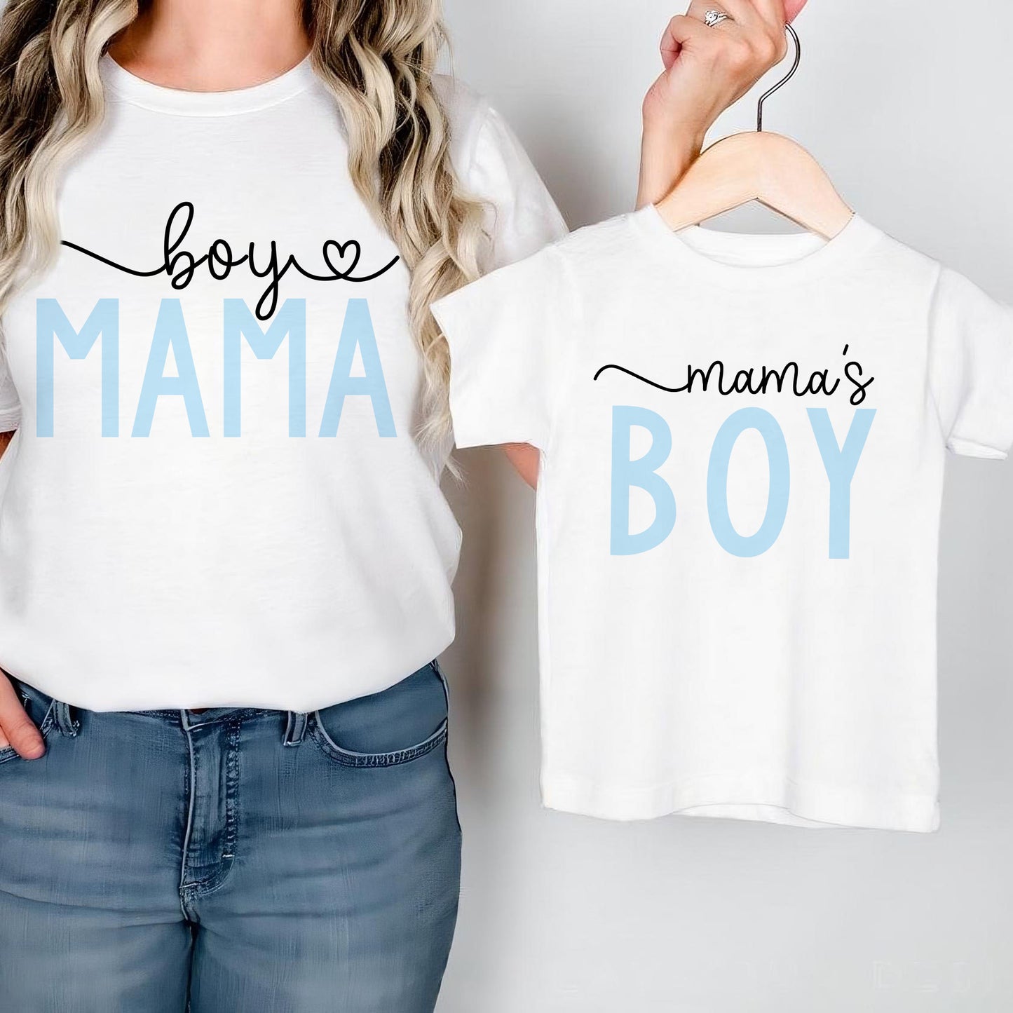 Boy Mama & Mama's Boy Matching Tees, Mother’s Day Gift Shirts
