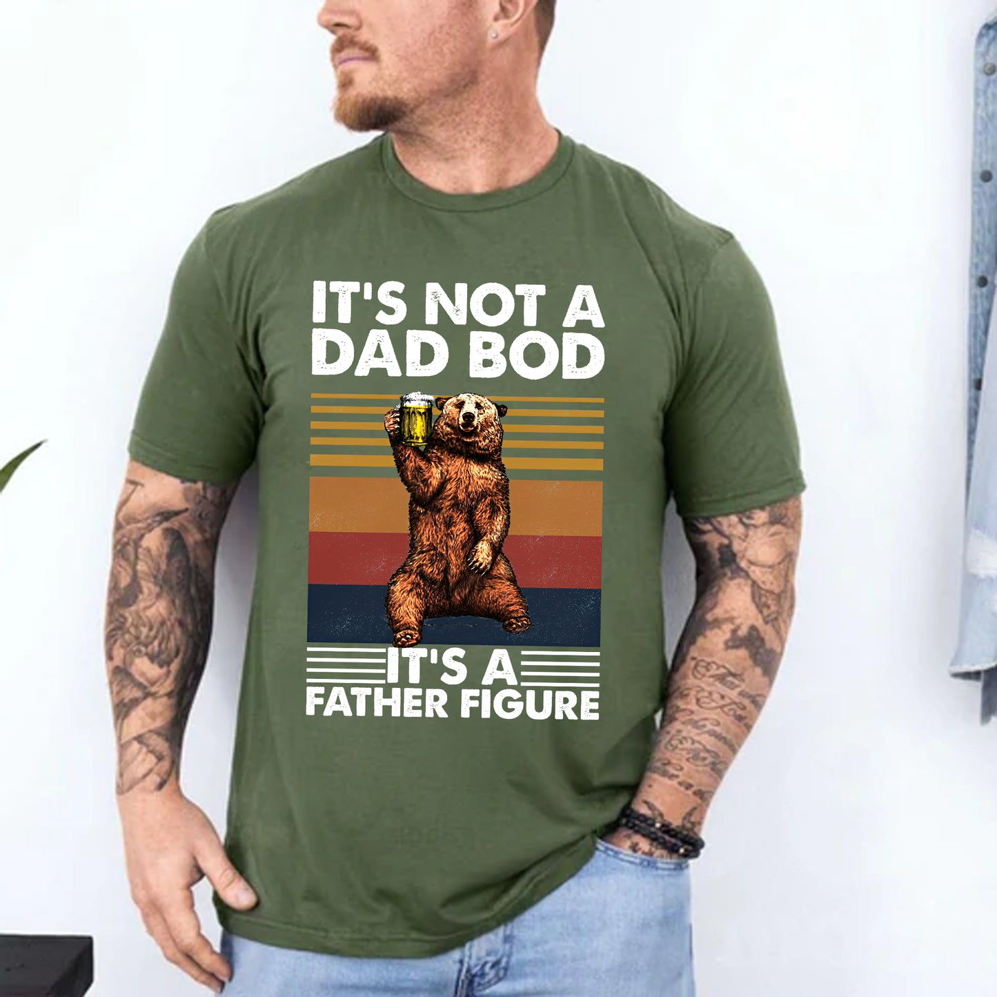It's Not A Dad Bod It's A Father Figure Shirt and Hoodie, Funny Father's Day Shirt
